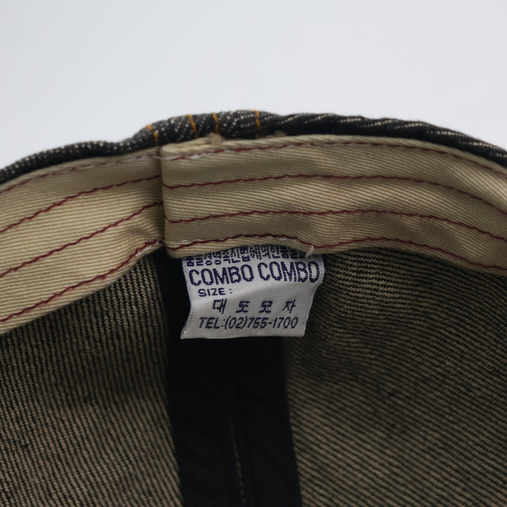 Combo Combo Japan Style Denim Beret - Workwear Snap-Brim Flat Cap