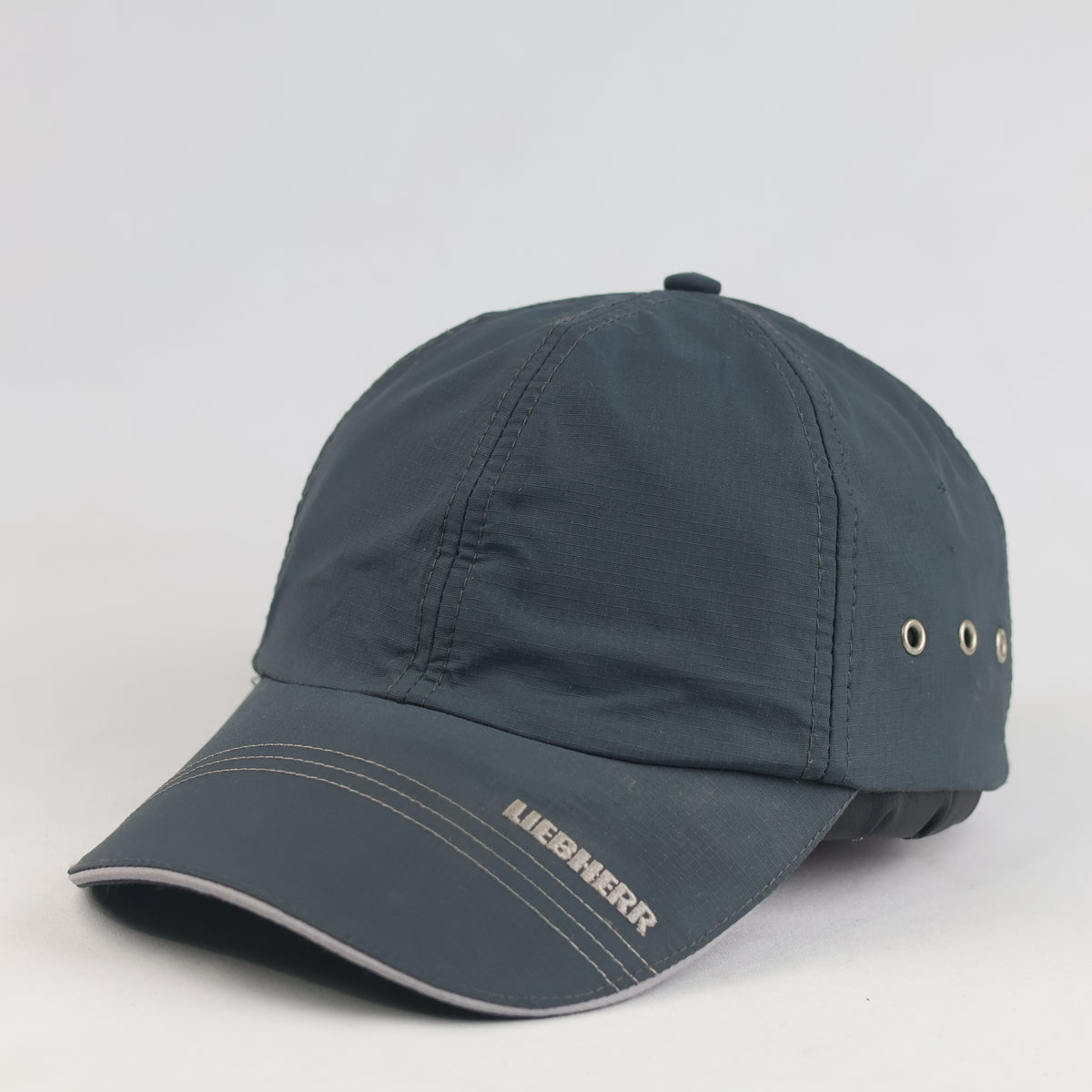 Vintage Liebherr Grey Breathable Nylon Strapback Cap | 11039