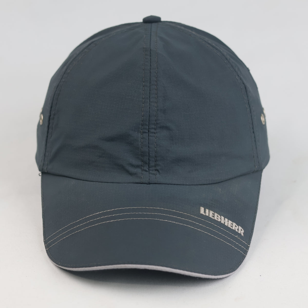 Vintage Liebherr Grey Breathable Nylon Strapback Cap | 11039