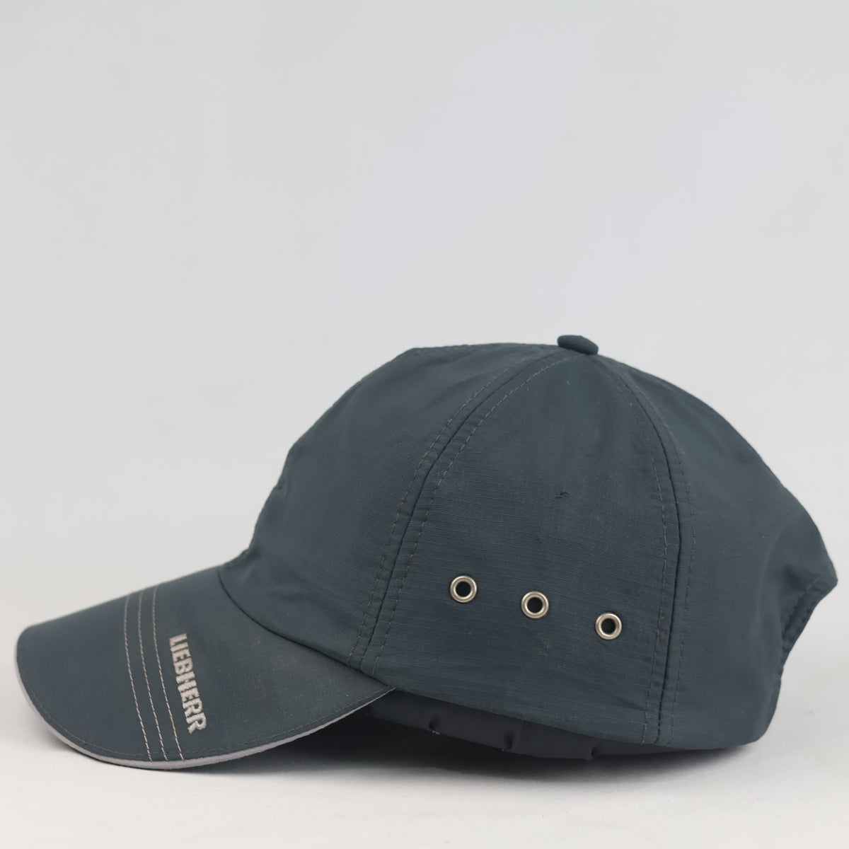 Vintage Liebherr Grey Breathable Nylon Strapback Cap | 11039