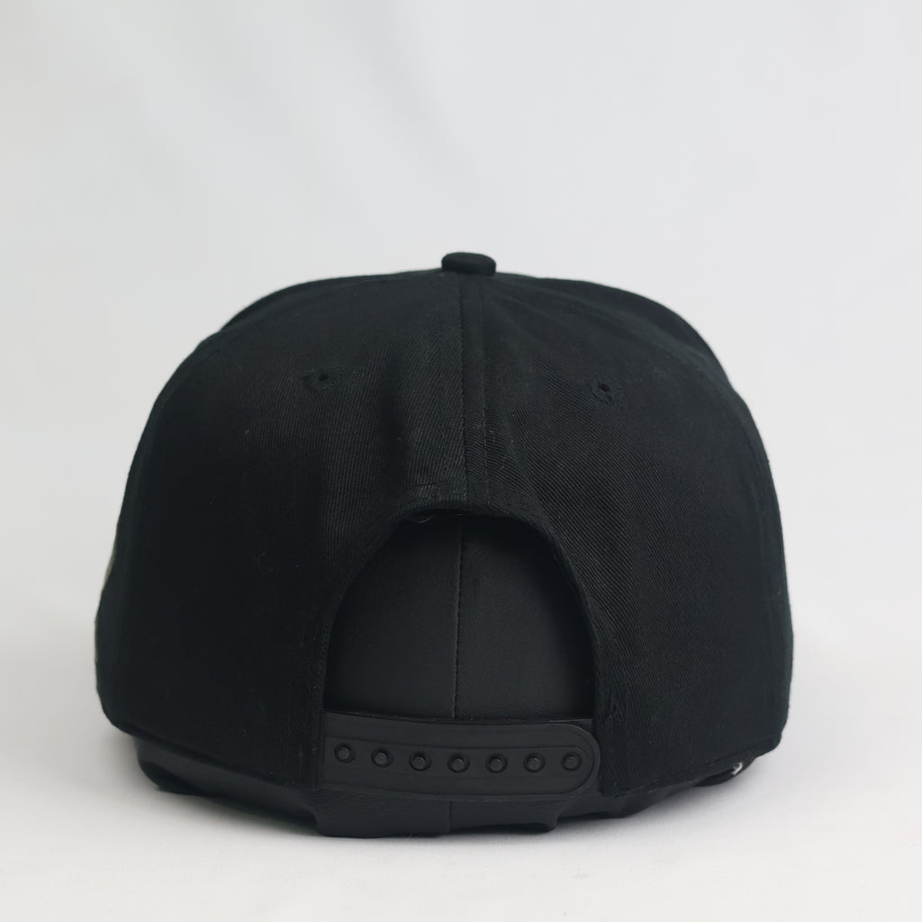 Gold's Shield Embroidered Black Snapback Hat | Thrifted Streetwear Cap