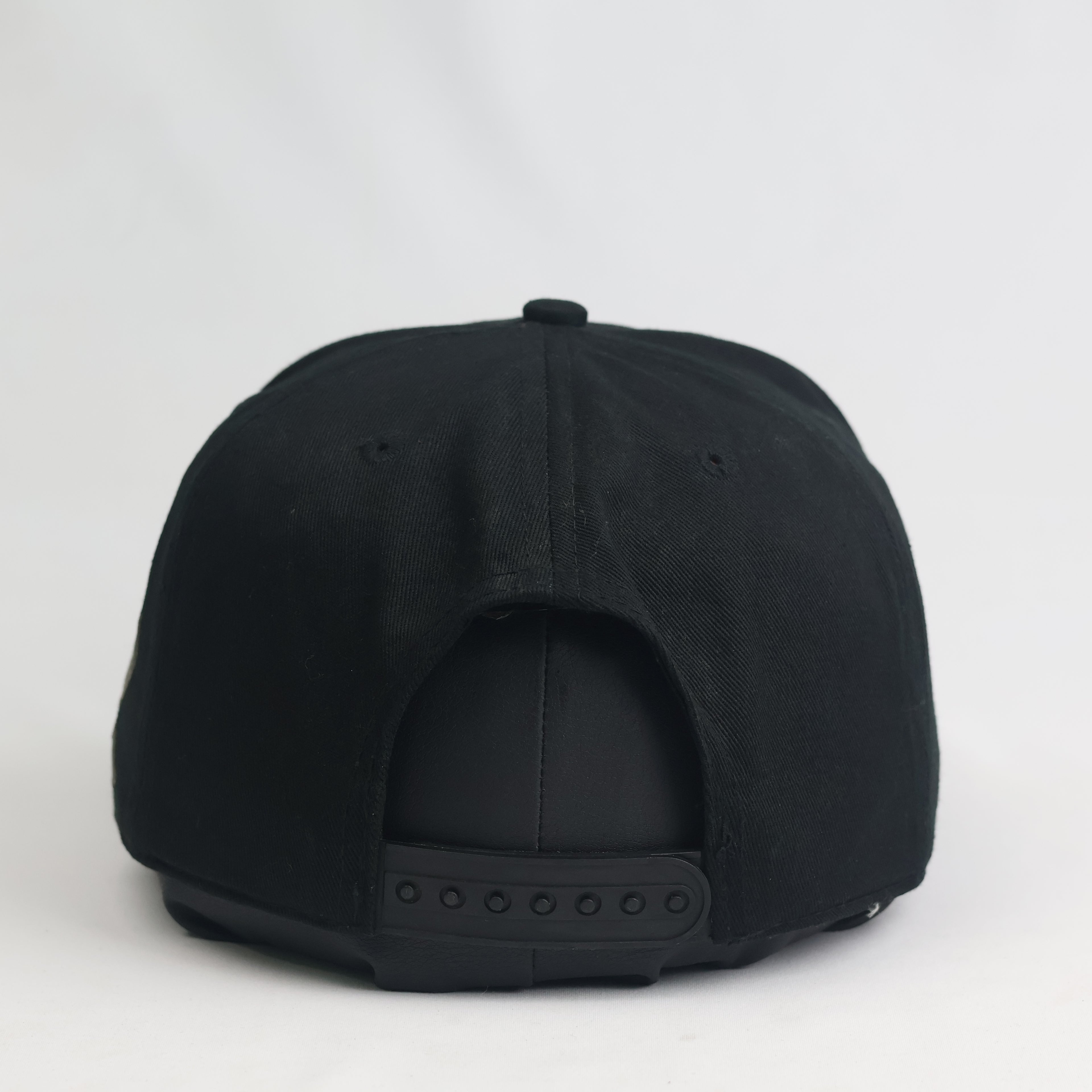 Gold's Shield Embroidered Black Snapback Hat | Thrifted Streetwear Cap
