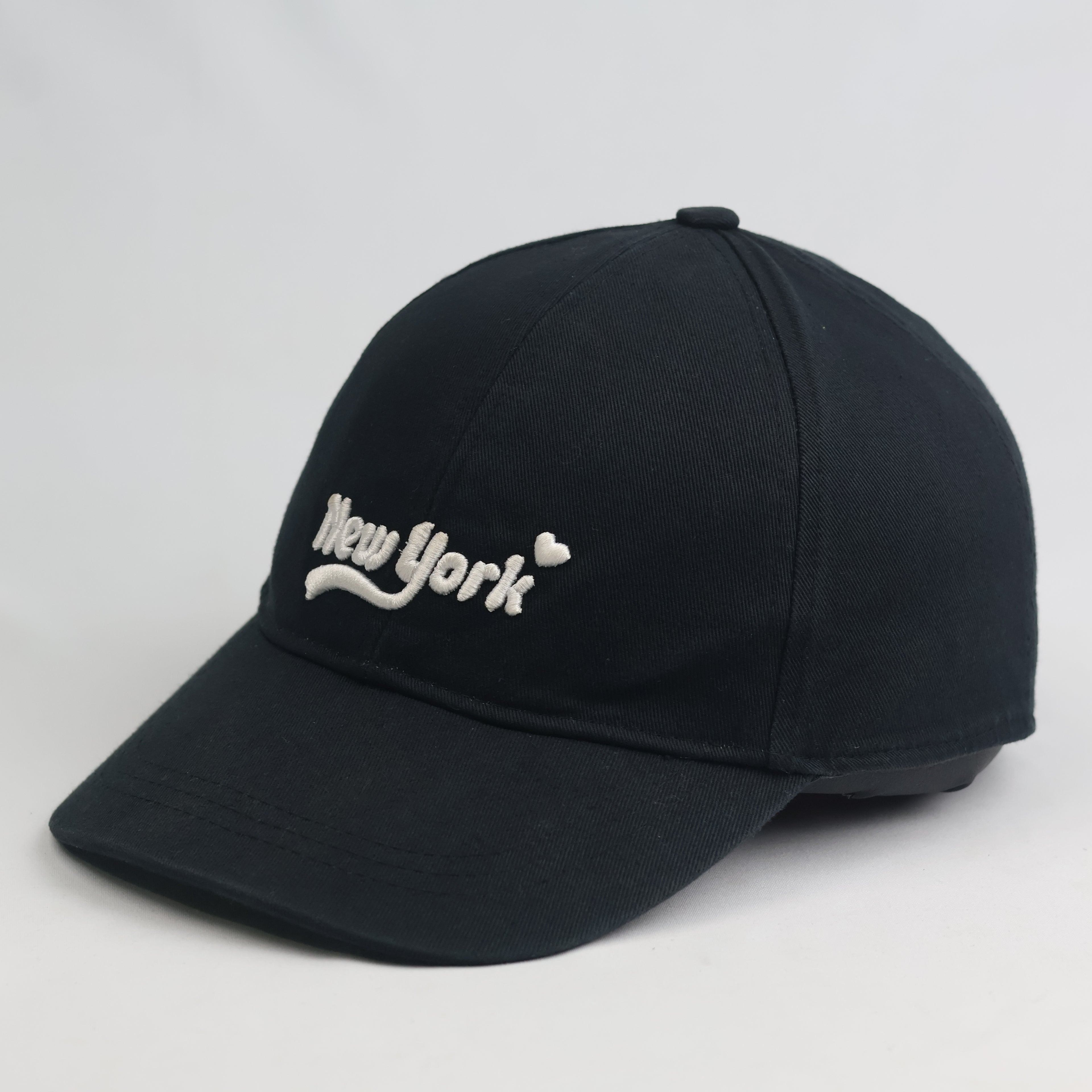 Thrifted H&M Black New York Heart Embroidered Strapback Cap