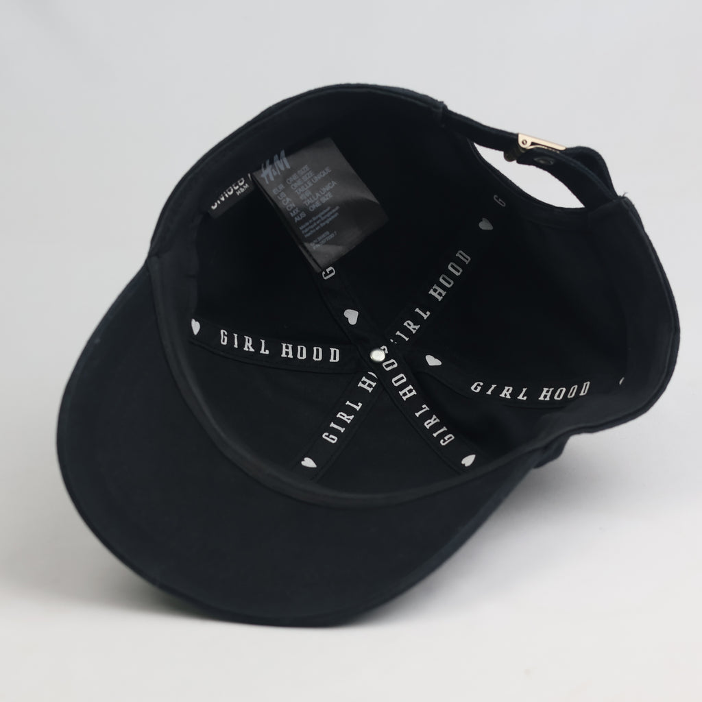 Thrifted H&M Black New York Heart Embroidered Strapback Cap