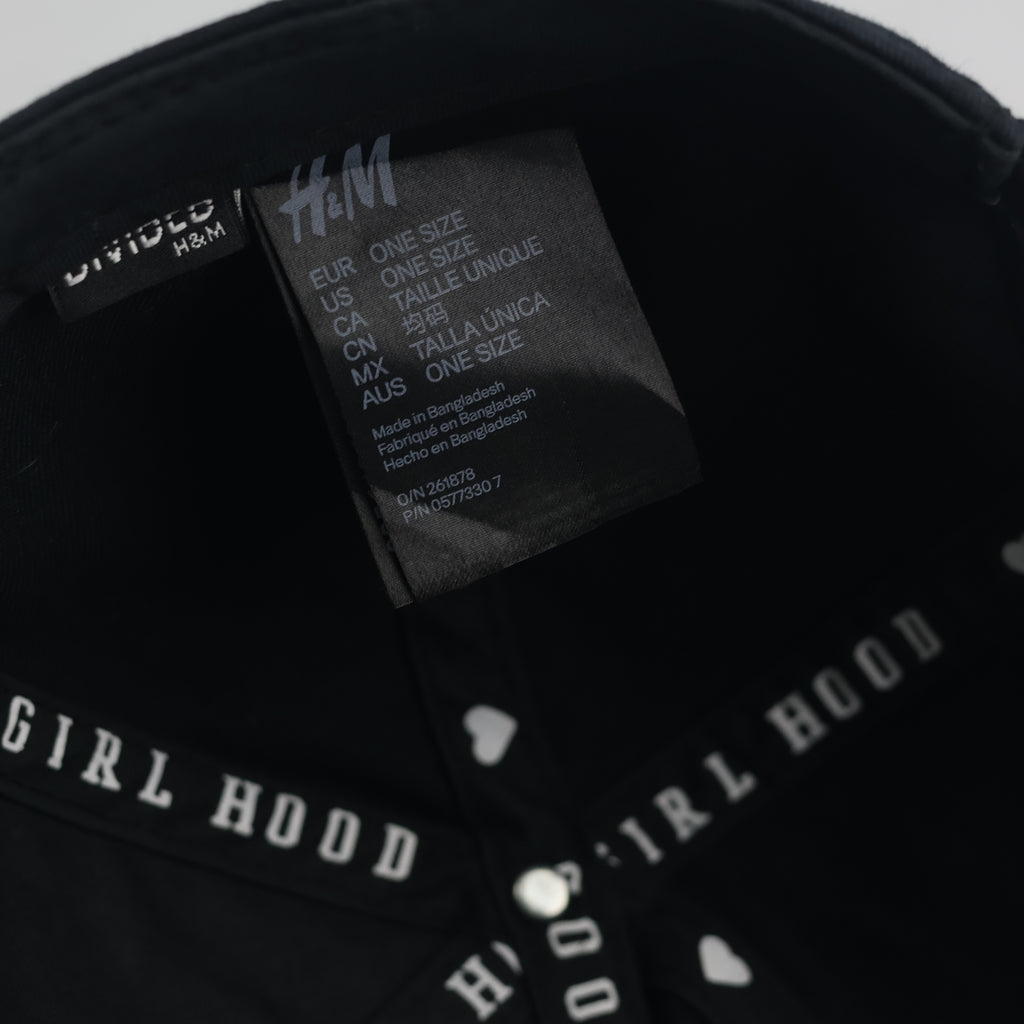 Thrifted H&M Black New York Heart Embroidered Strapback Cap