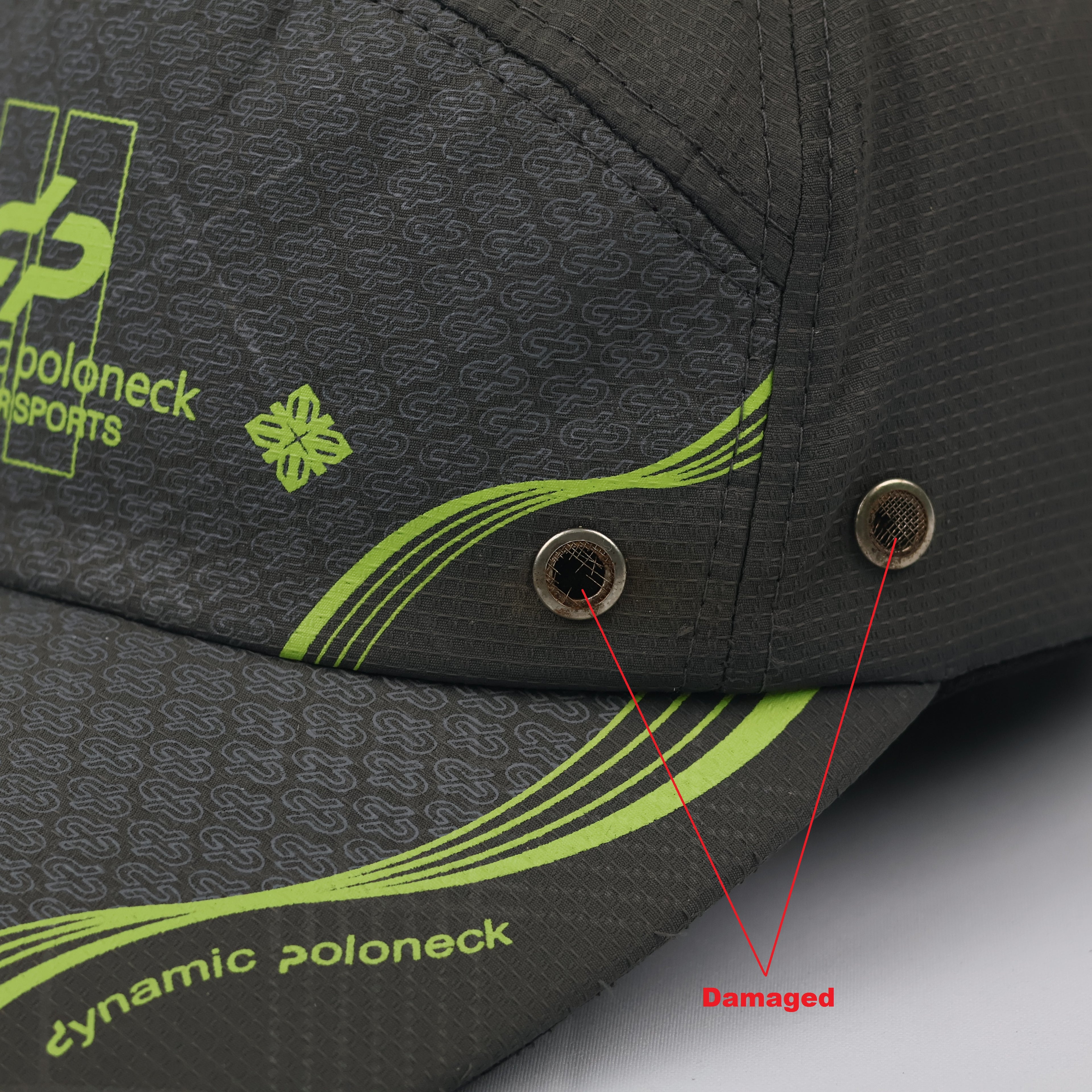 Dynamic Poloneck "Outdoor Sports" Technical Cap - 57-59cm - Thrifted Rare