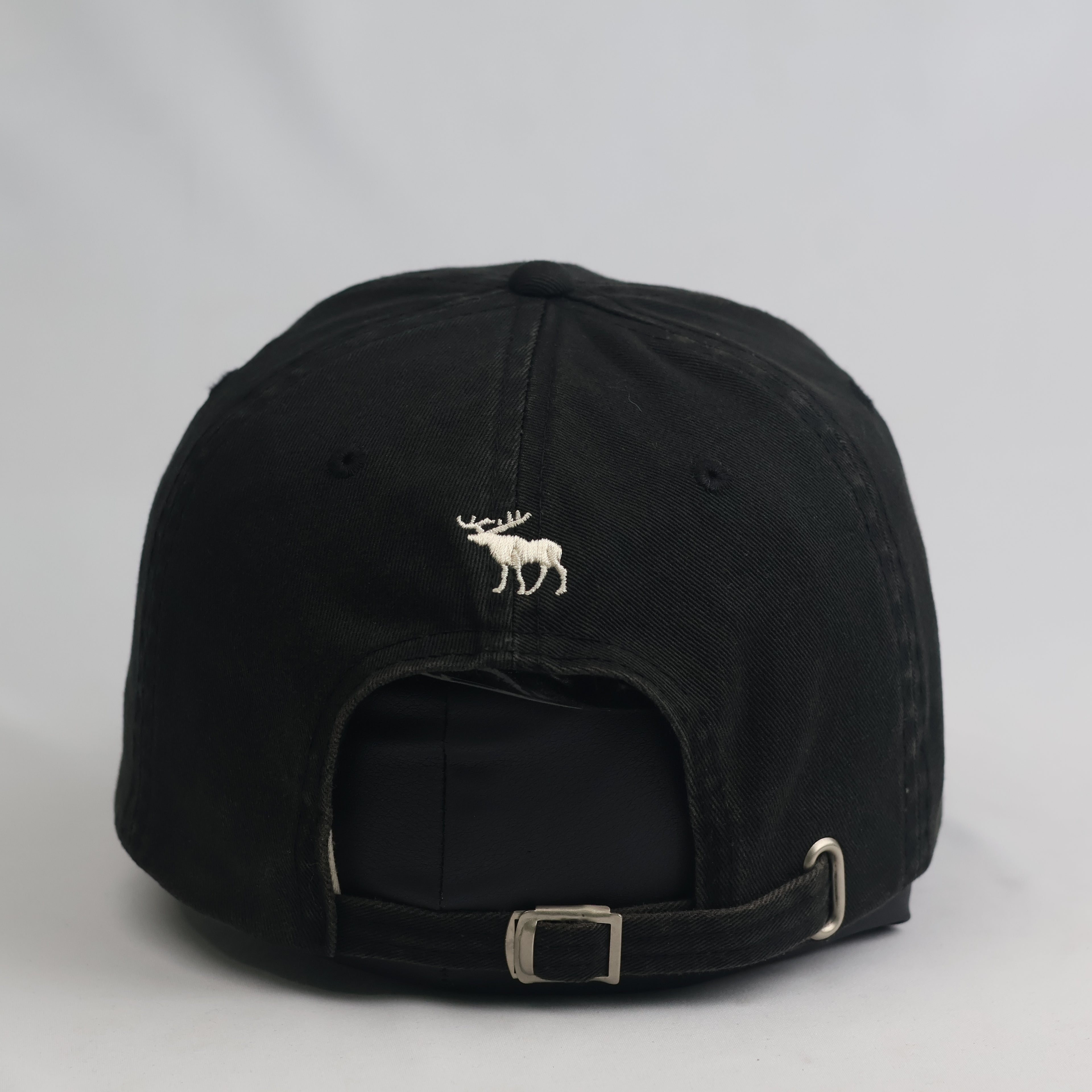 Thrifted Abercrombie Embroidered Black Dad Hat | Distressed Vintage Cap