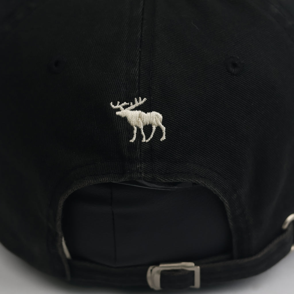 Thrifted Abercrombie Embroidered Black Dad Hat | Distressed Vintage Cap