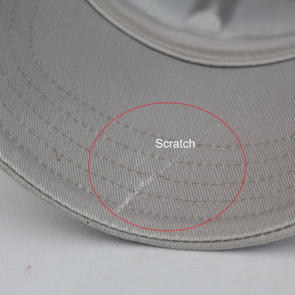 Thrifted Adidas Classic Trefoil Light Grey Adjustable Strapback Cap | 11036