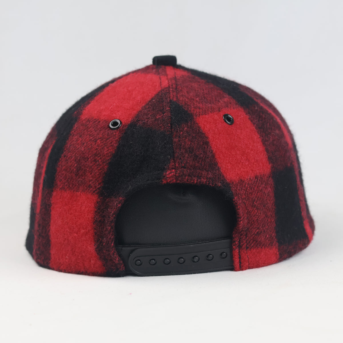 Thrifted Lumberjack Checkered Flat Brim Baseball Hat | 11028