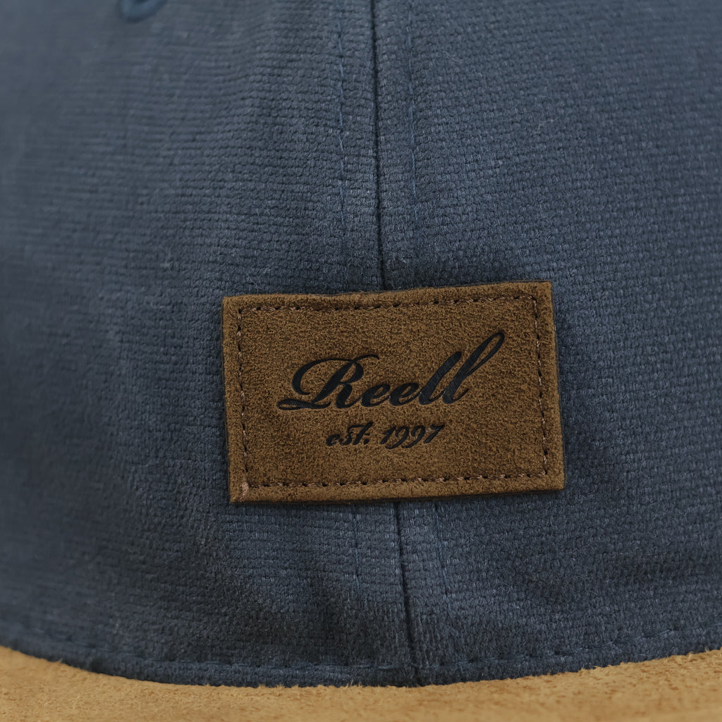Reell Suede Cap Charcoal Grey Flat Brim Snapback Hat | 11032