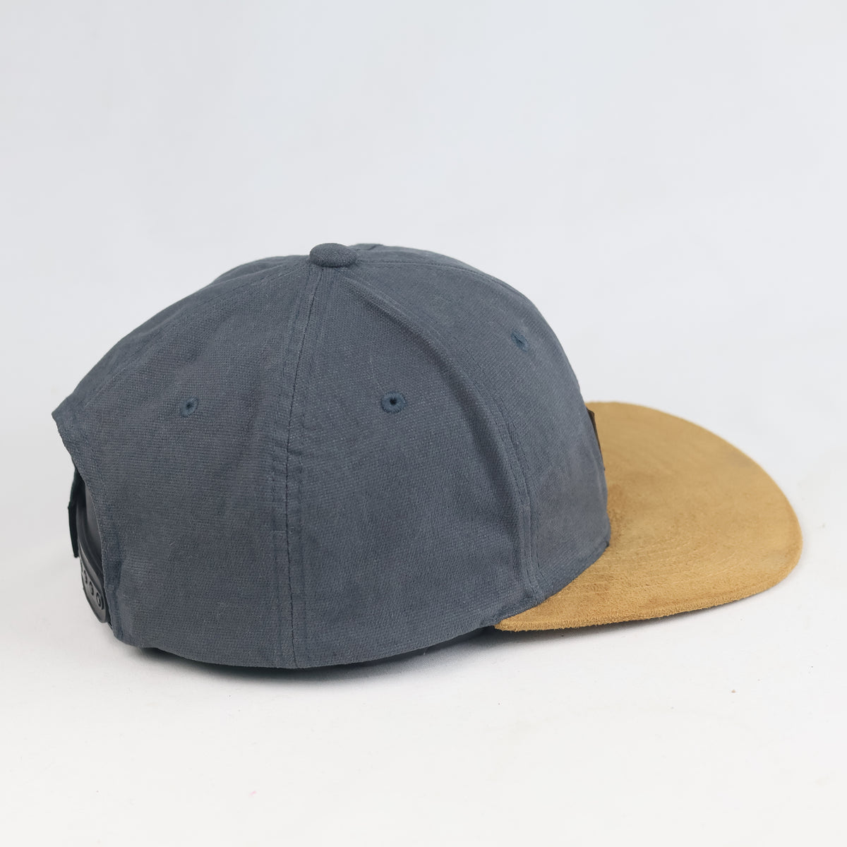 Reell Suede Cap Charcoal Grey Flat Brim Snapback Hat | 11032