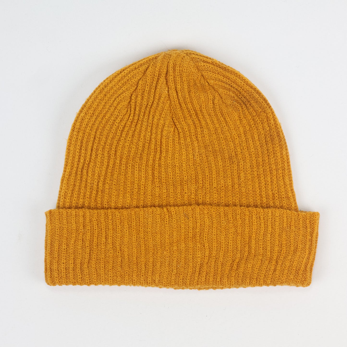 Cotton On Mustard Yellow Ribbed Thrifted Beanie – Supply Surplus Patch Winter Hat