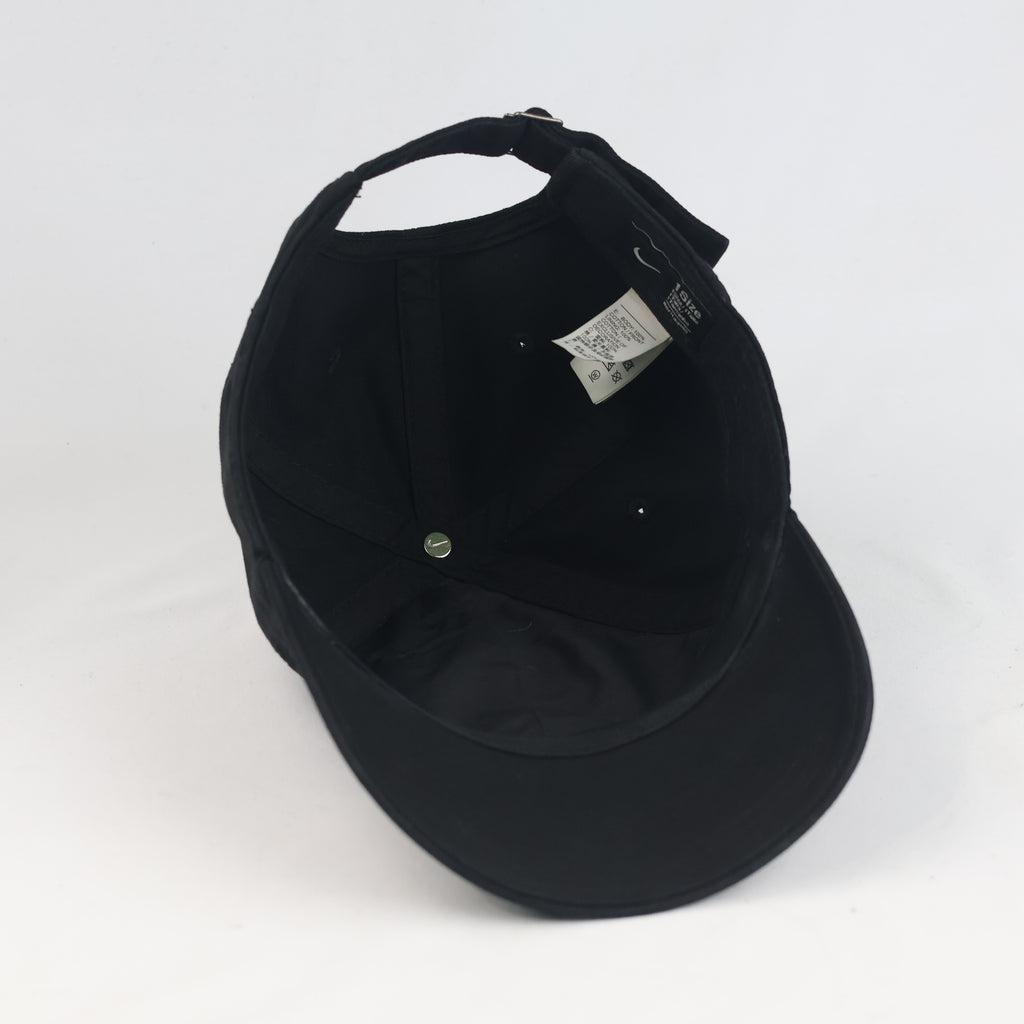 Vintage Nike Classic Swoosh Black Adjustable Strapback Baseball Cap | 11030