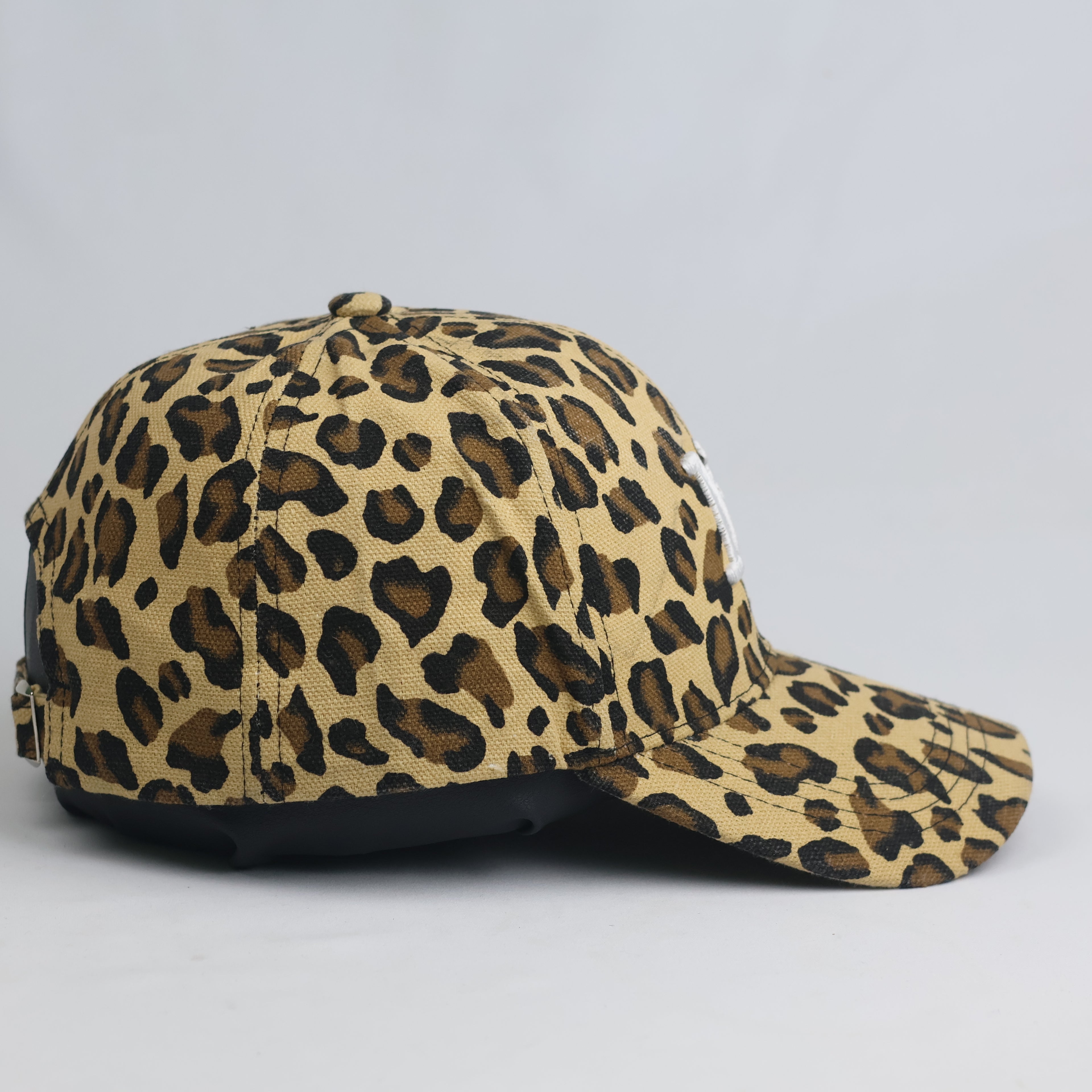 Vintage Leopard Print NY Embroidered Baseball Cap | Leopard Strapback Hat