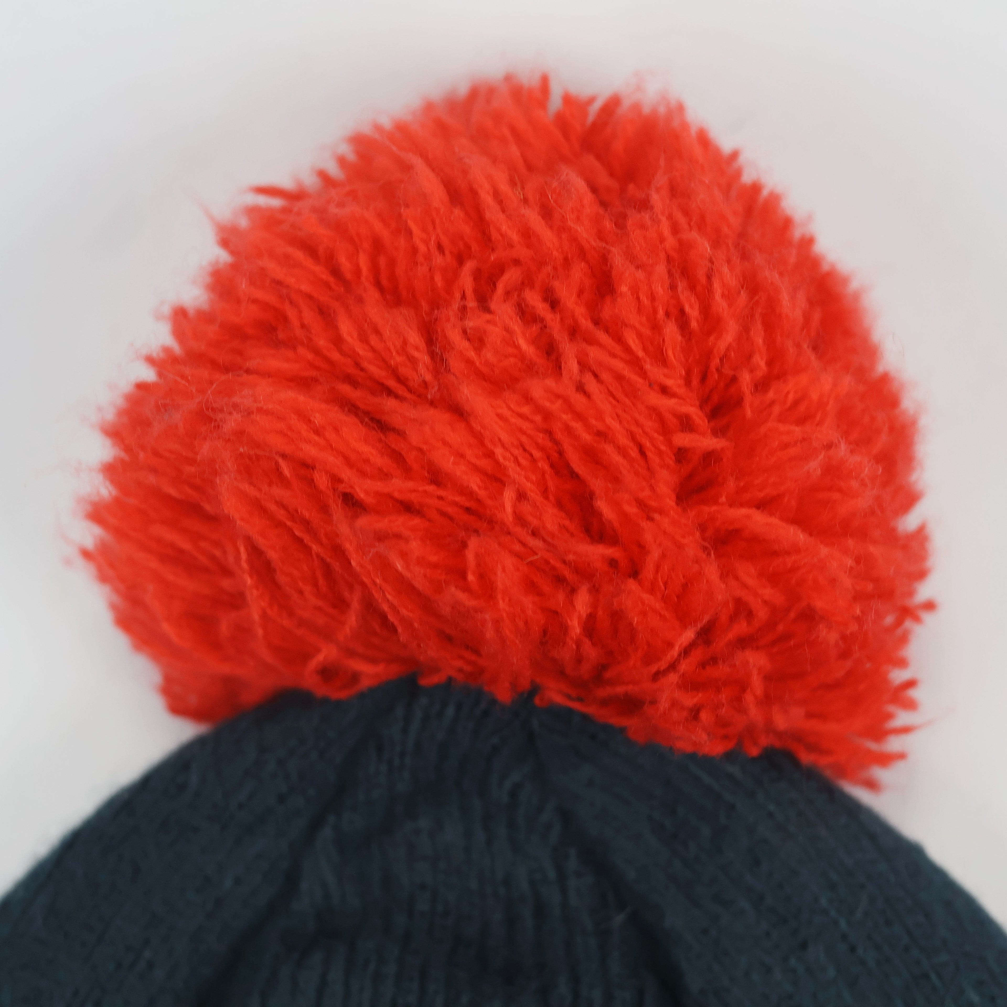 Captain America Thrifted Winter Hat - Embroidered Marvel Superhero Beanie with Striped Cuff
