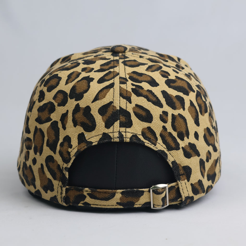 Vintage Leopard Print NY Embroidered Baseball Cap | Leopard Strapback Hat