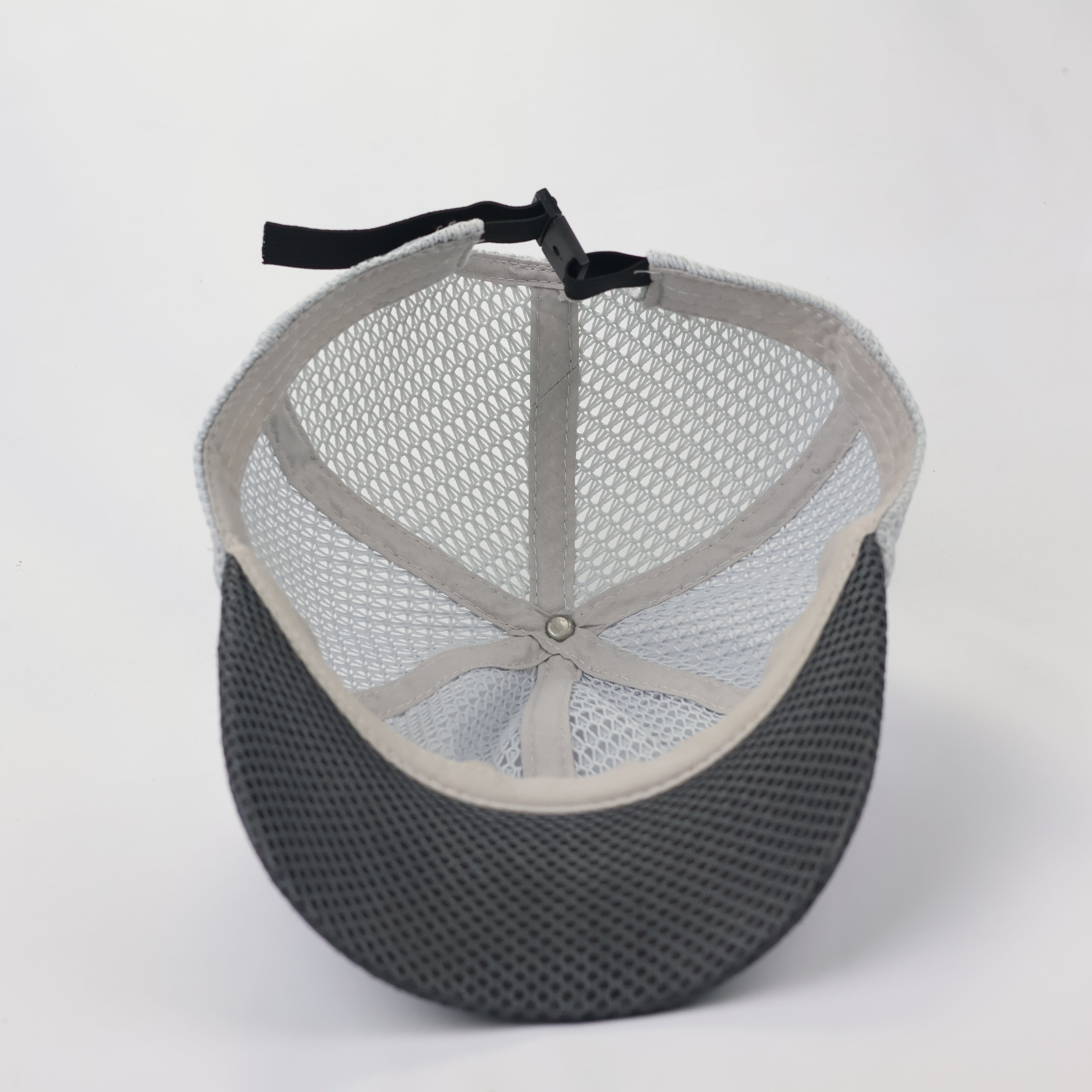 Technical Full Mesh Baseball Cap - Breathable Summer Sports Hat - Grey