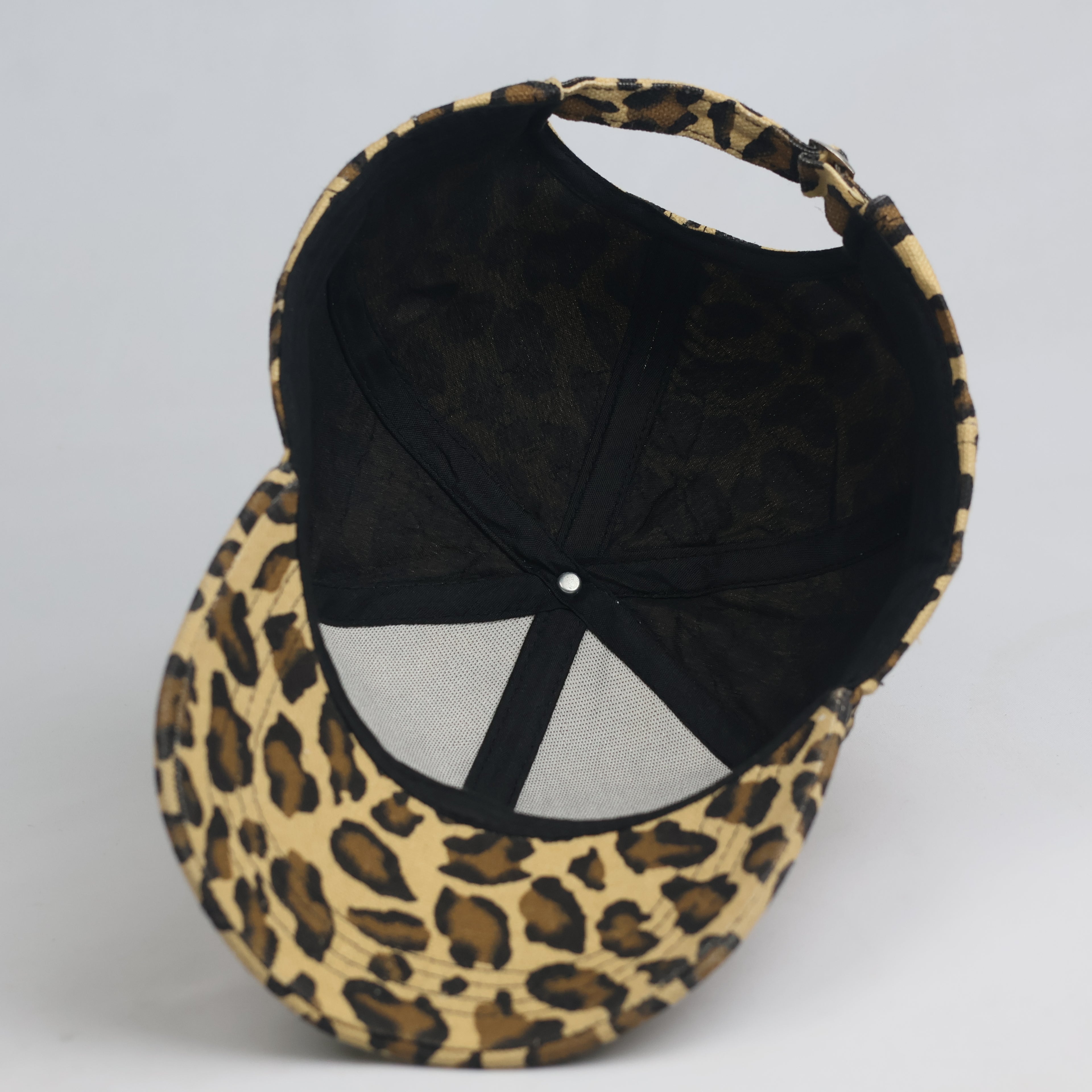 Vintage Leopard Print NY Embroidered Baseball Cap | Leopard Strapback Hat