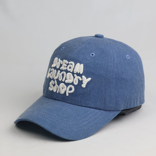 Thrifted SM Entertainment "Dream Laundry Shop" Blue Cap | Denim Look Dad Hat
