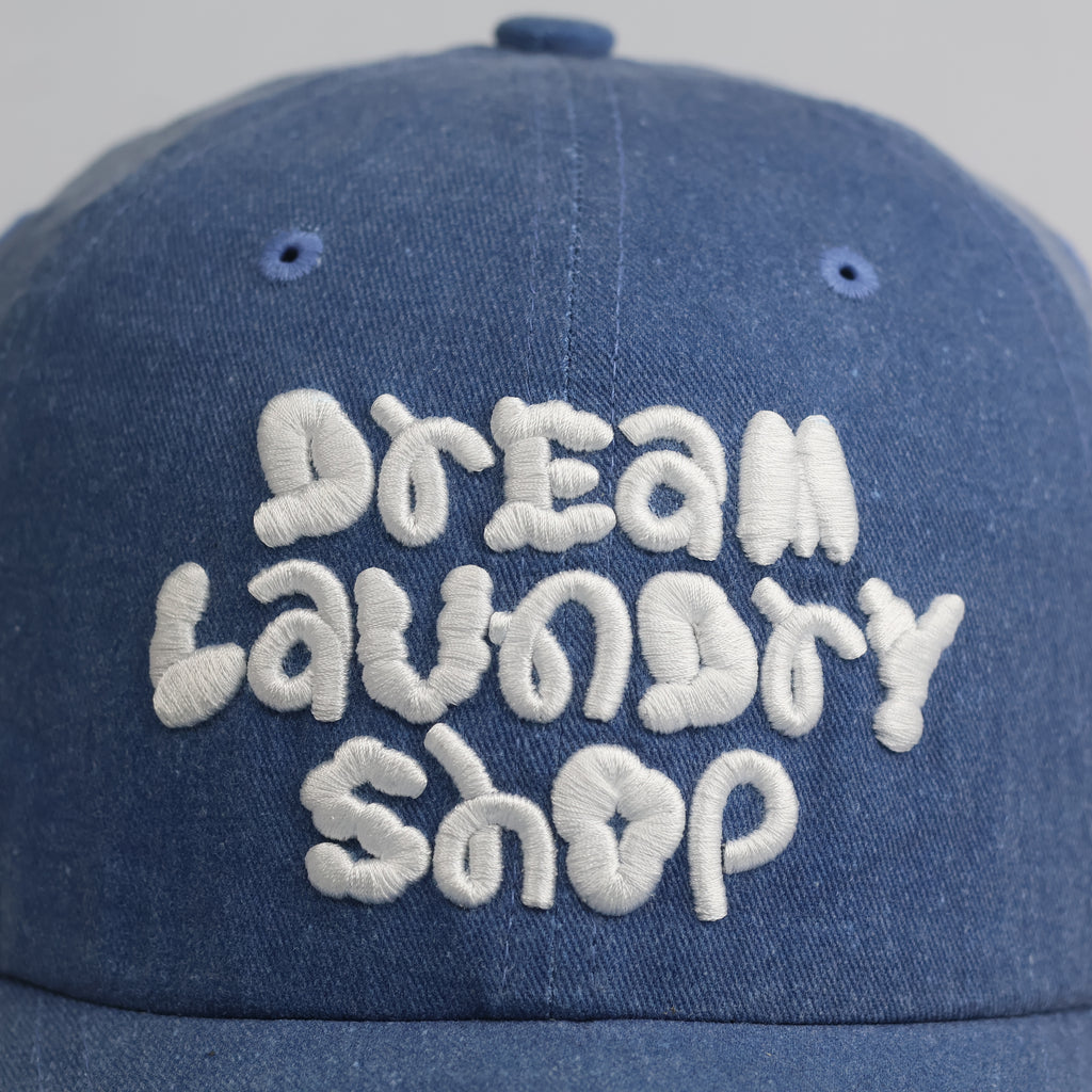 Thrifted SM Entertainment "Dream Laundry Shop" Blue Cap | Denim Look Dad Hat