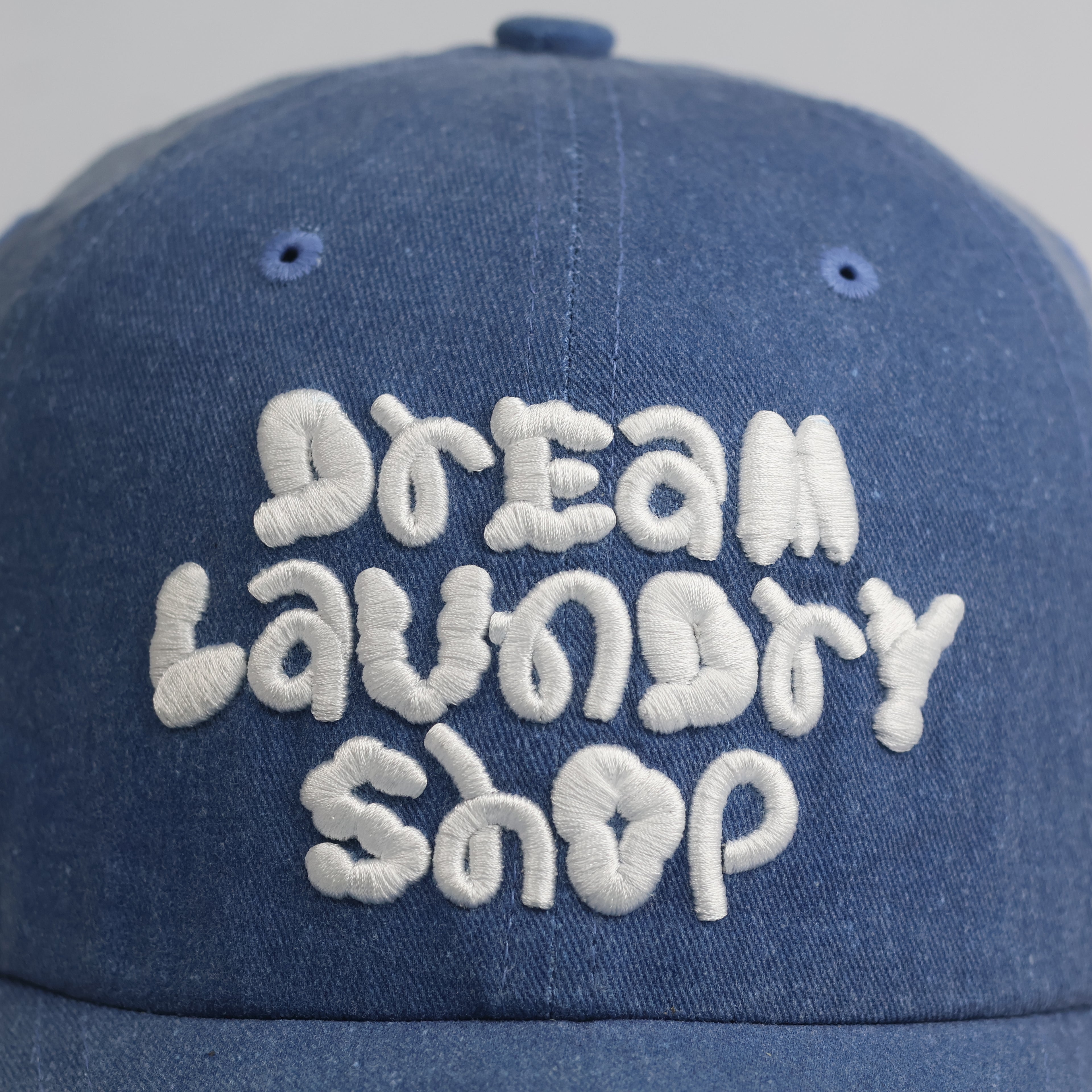 Thrifted SM Entertainment "Dream Laundry Shop" Blue Cap | Denim Look Dad Hat