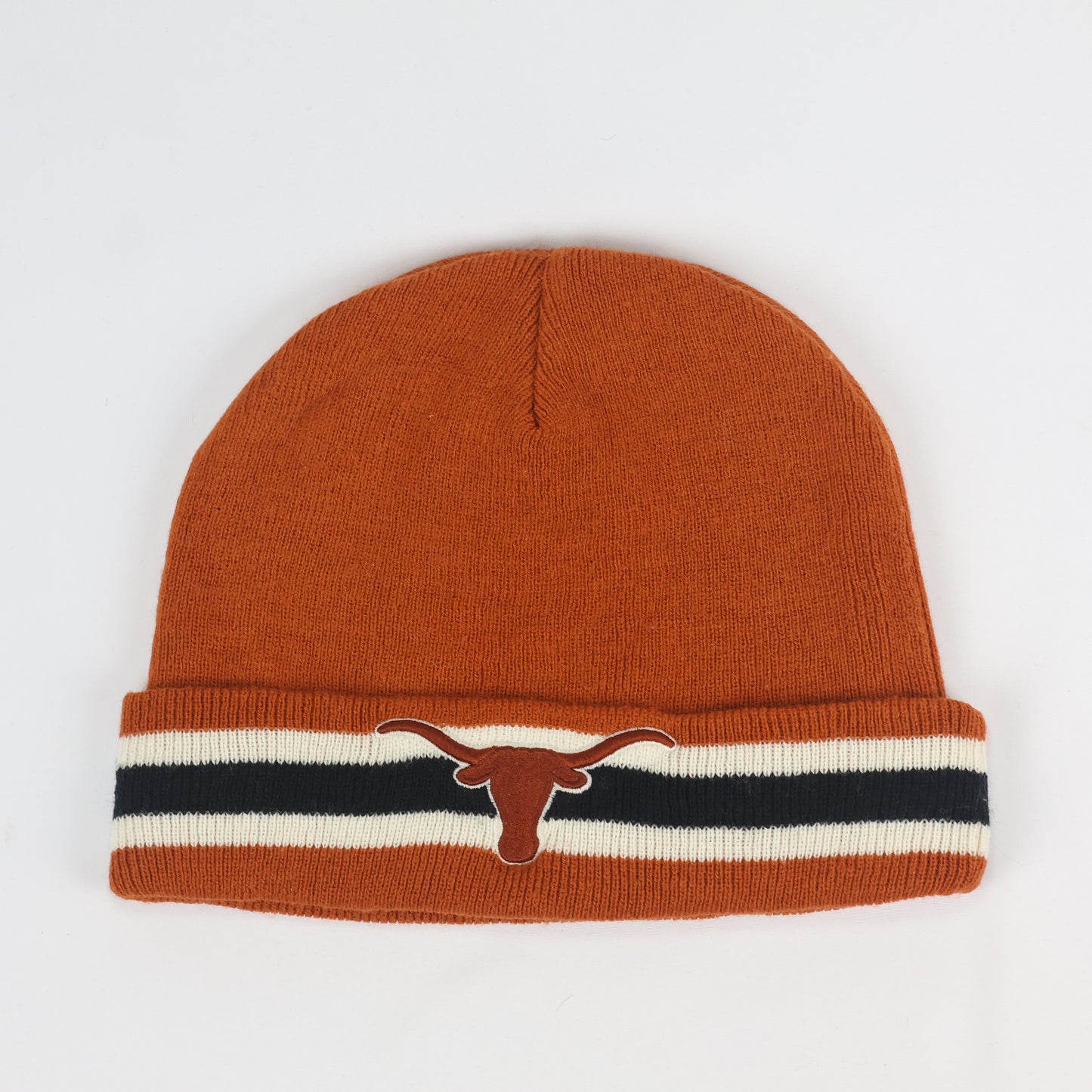 Vintage Style Texas Longhorns Thrifted Beanie Cap – Embroidered Logo 100% Acrylic