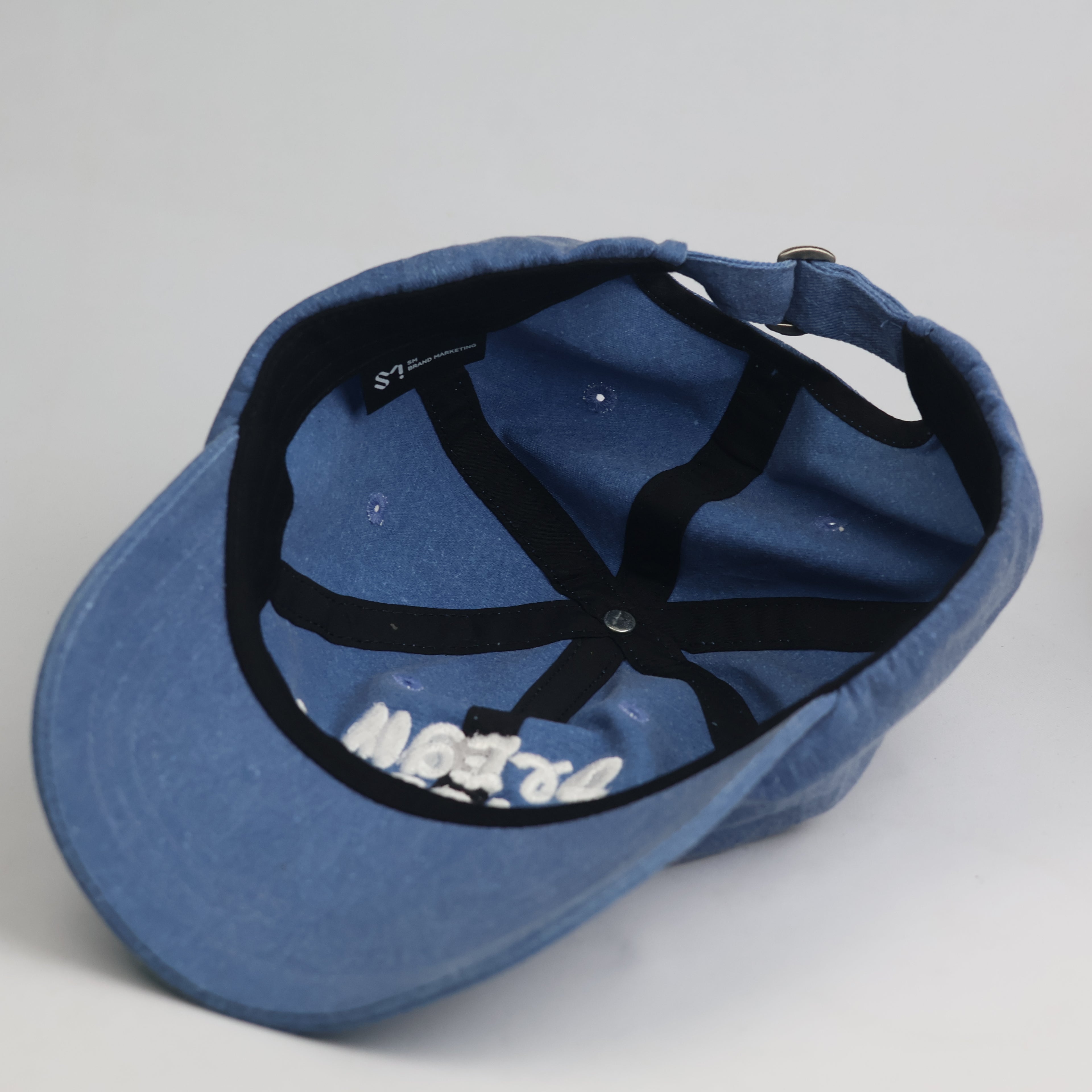 Thrifted SM Entertainment "Dream Laundry Shop" Blue Cap | Denim Look Dad Hat