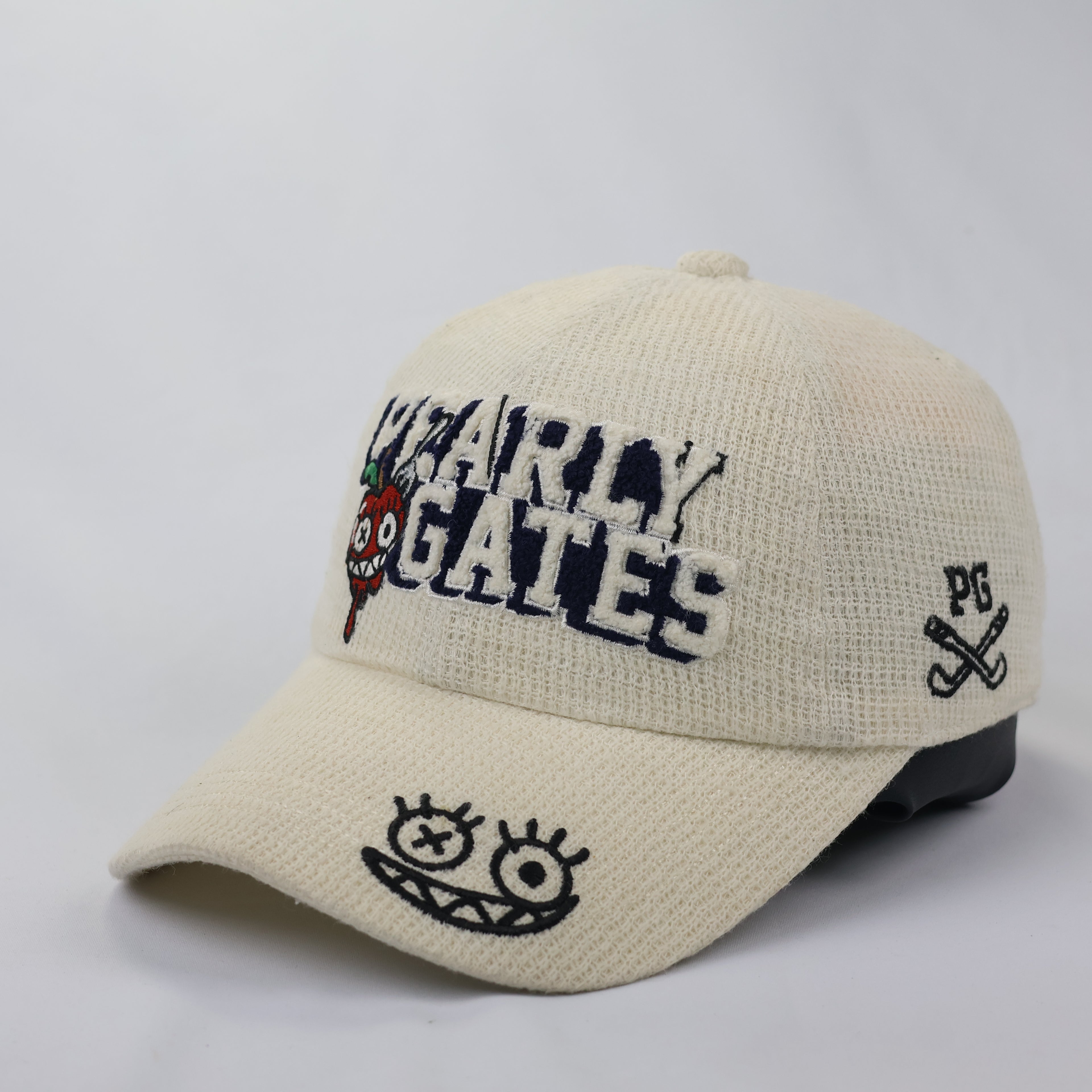 Vintage Pearly Gates Monster Graphic Embroidered Thrifted Hat - Premium