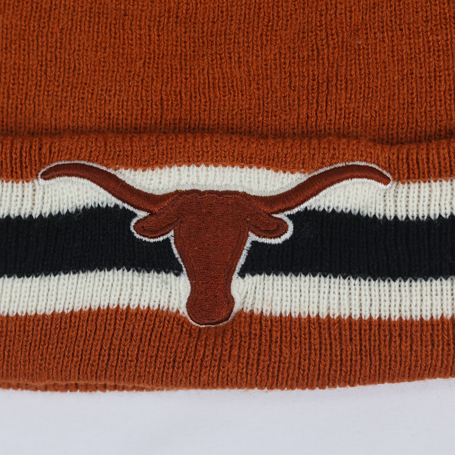 Vintage Style Texas Longhorns Thrifted Beanie Cap – Embroidered Logo 100% Acrylic