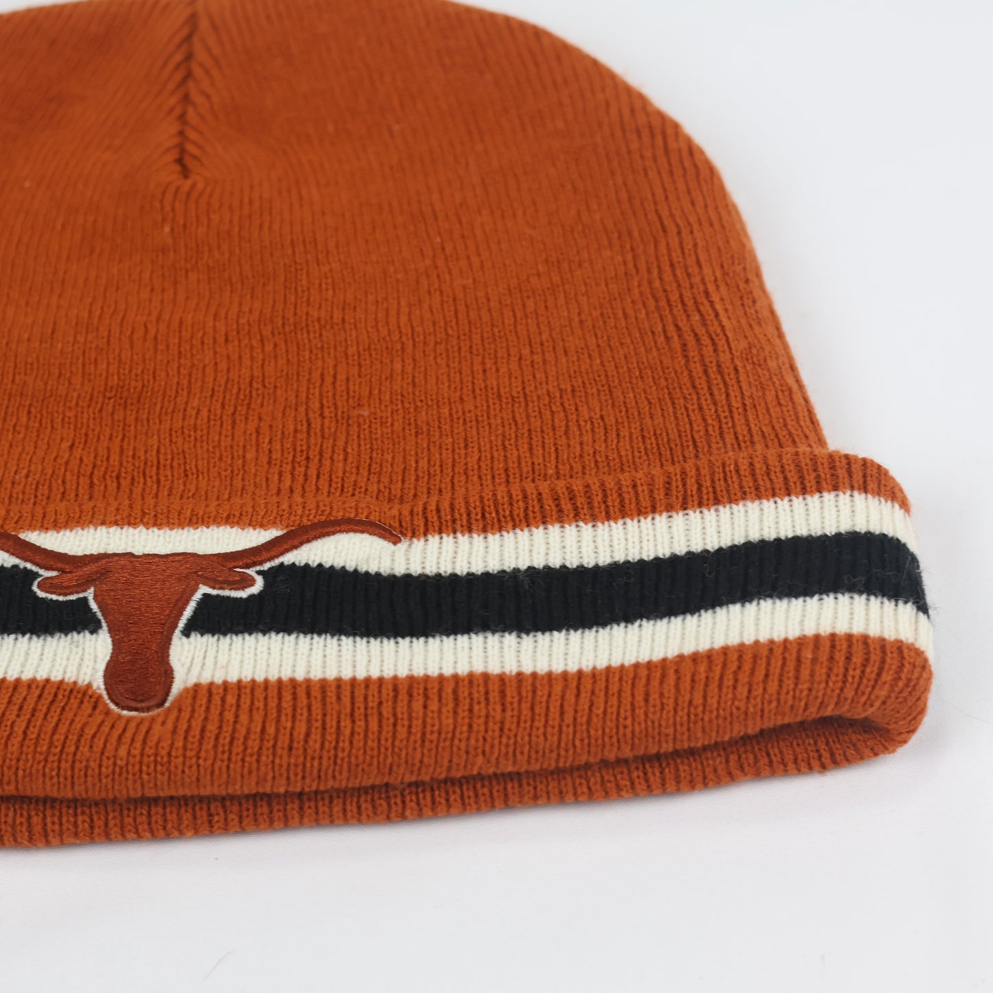 Vintage Style Texas Longhorns Thrifted Beanie Cap – Embroidered Logo 100% Acrylic