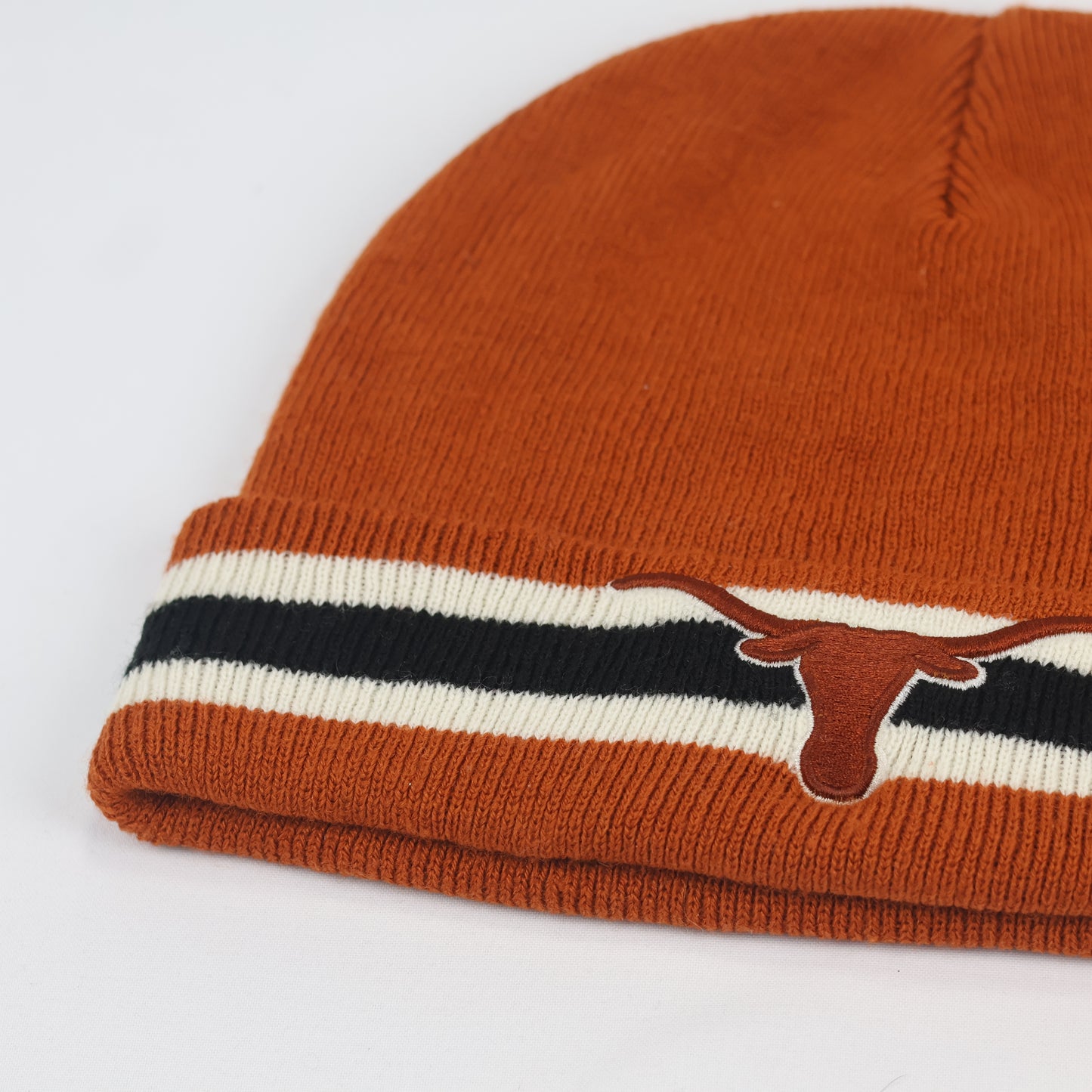 Vintage Style Texas Longhorns Thrifted Beanie Cap – Embroidered Logo 100% Acrylic
