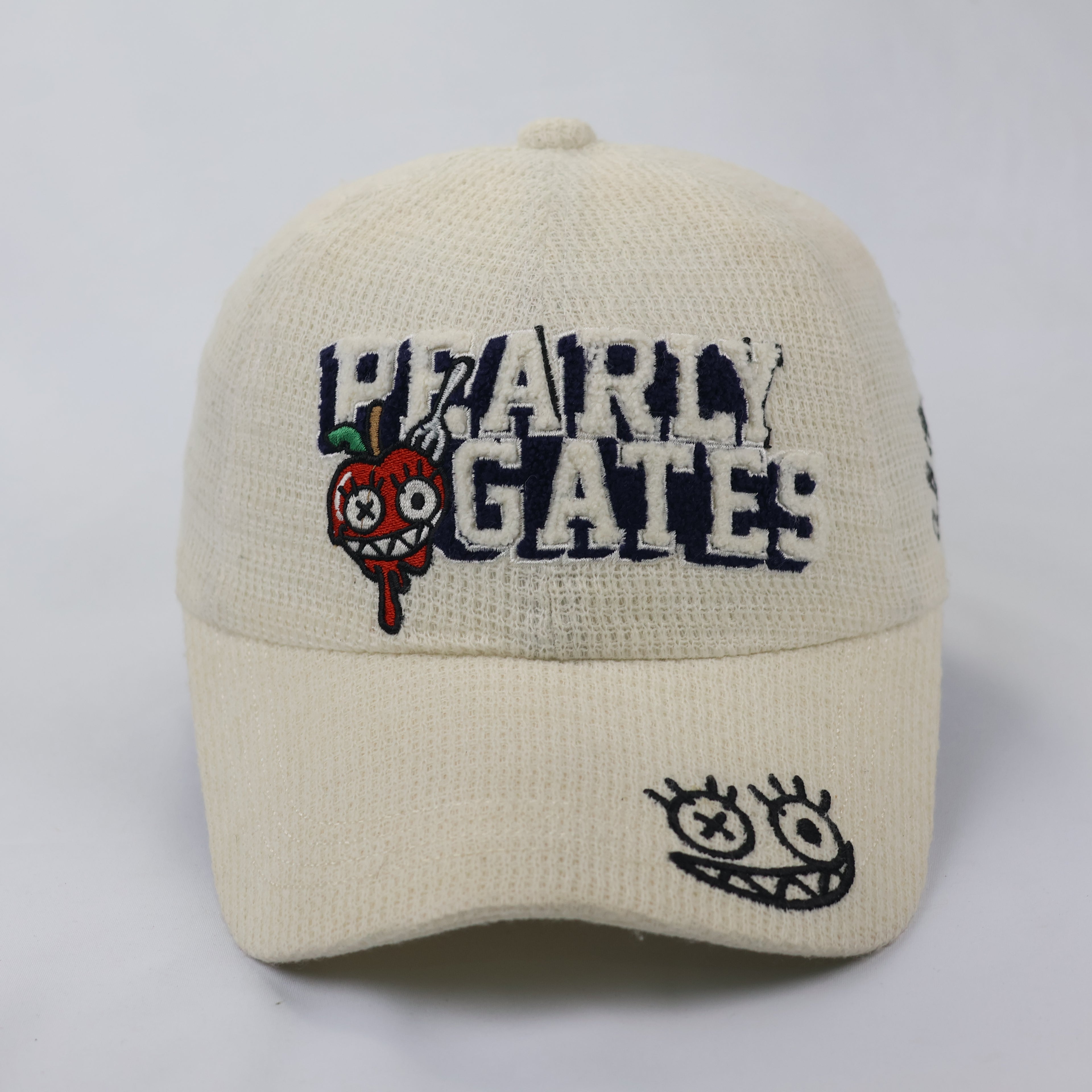 Vintage Pearly Gates Monster Graphic Embroidered Thrifted Hat - Premium