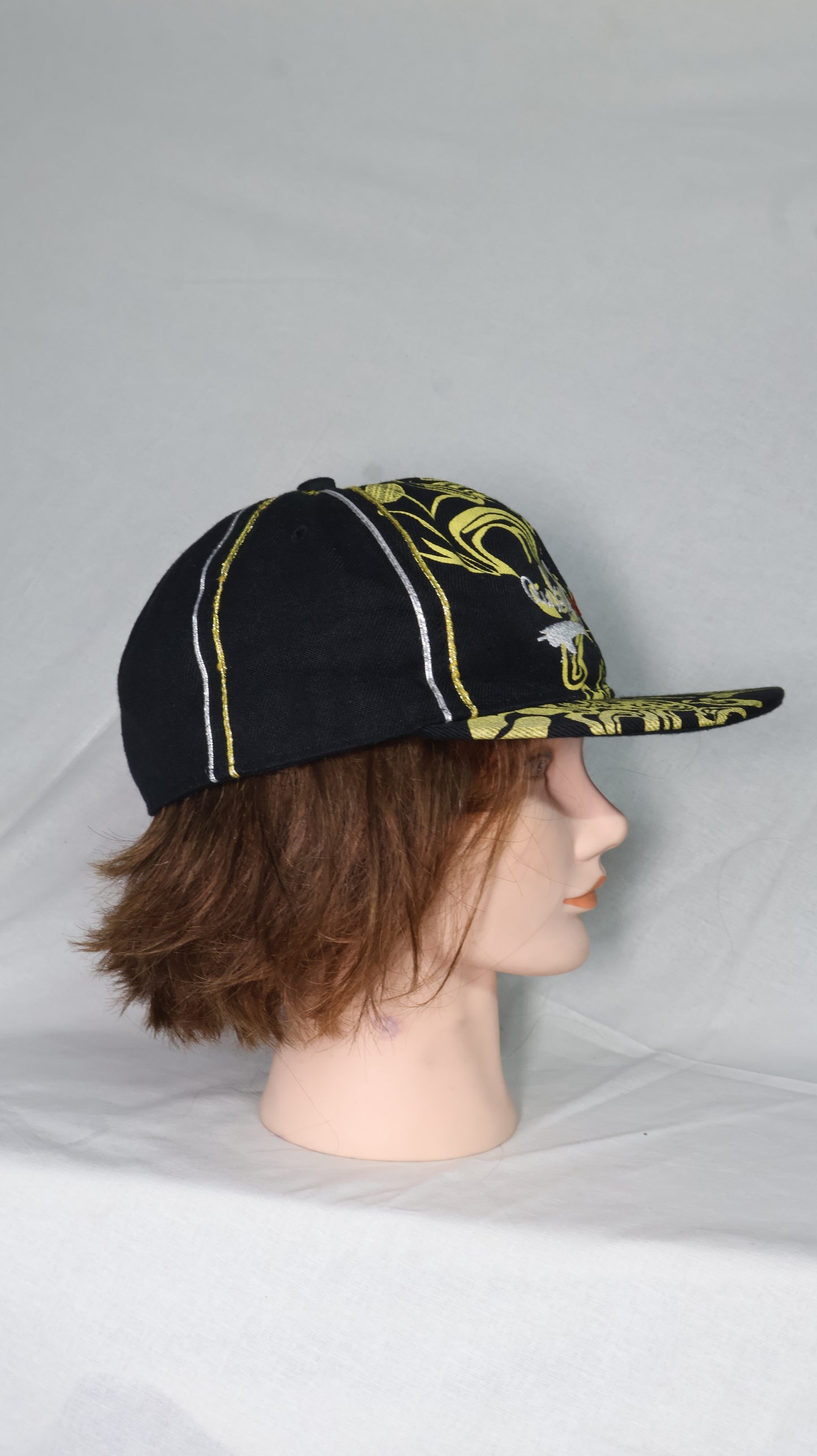 Bold "Custom Art" Embroidered Snapback Cap - Unique Streetwear Style