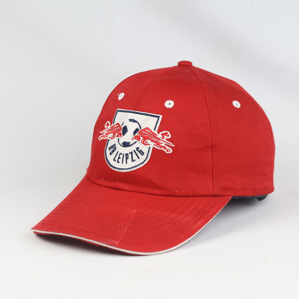 Thrifted RB Leipzig Red Crest Logo Snapback Baseball Hat | 11027