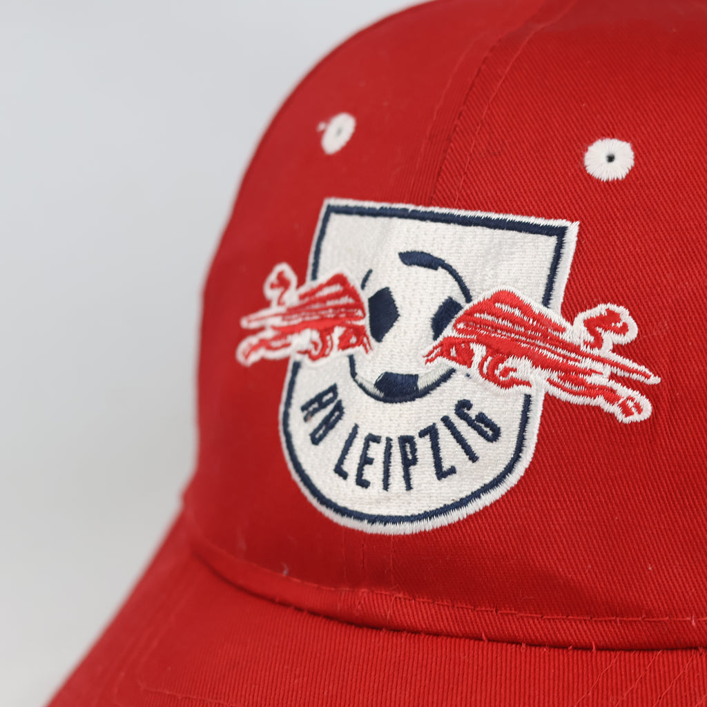 Thrifted RB Leipzig Red Crest Logo Snapback Baseball Hat | 11027