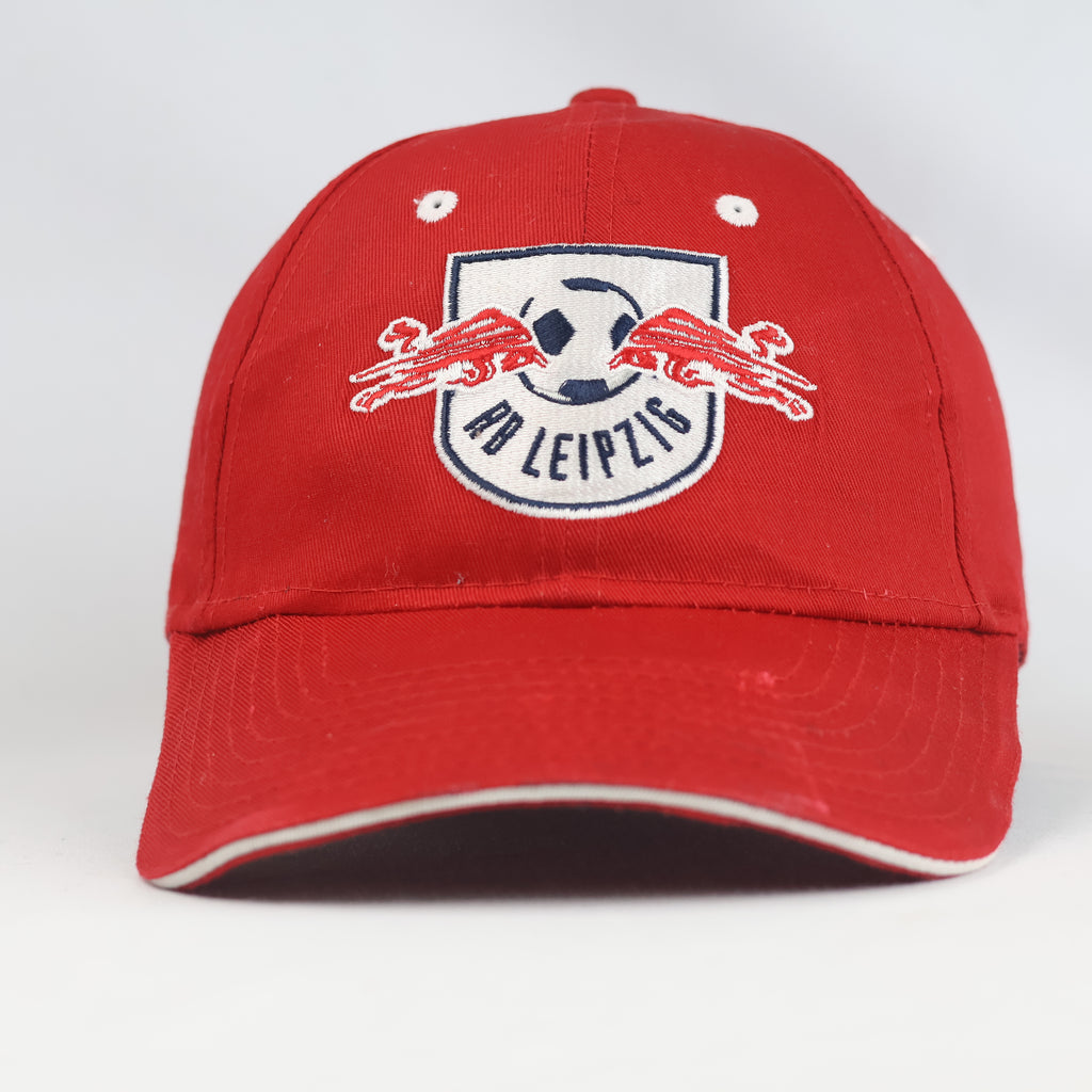 Thrifted RB Leipzig Red Crest Logo Snapback Baseball Hat | 11027