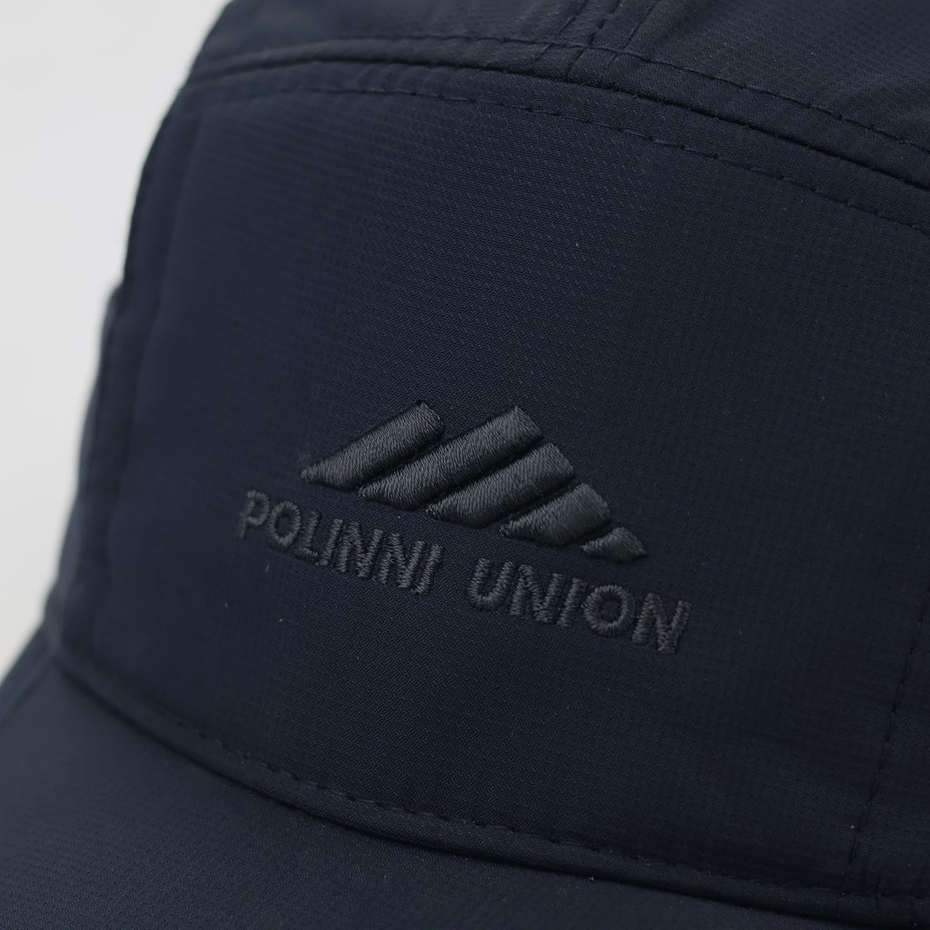 Gorpcore Techwear Breathable Mesh Panel Camp Thrifted Hat - Navy & Black
