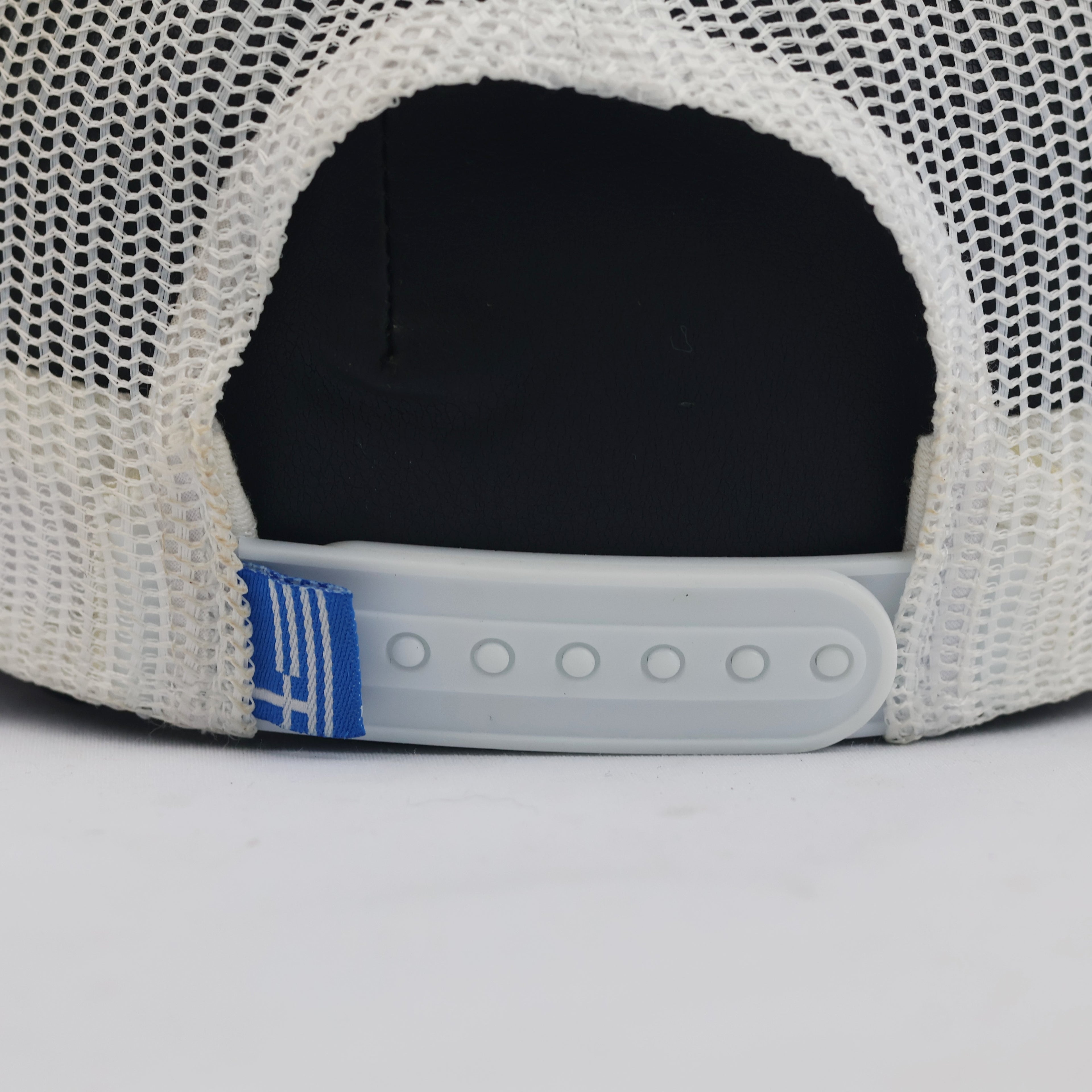 Thrifted Essencial Caps Crete Minotaur Quilted Off-White Trucker Hat