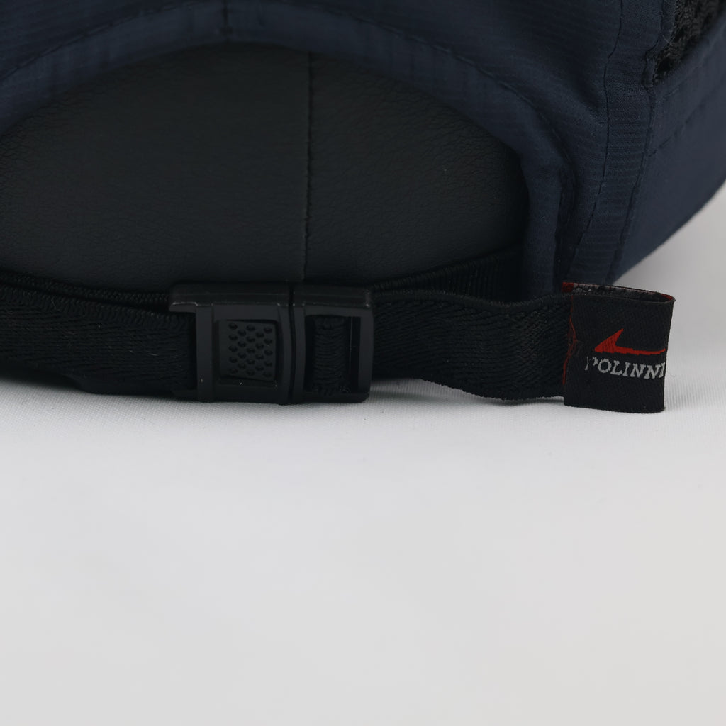 Gorpcore Techwear Breathable Mesh Panel Camp Thrifted Hat - Navy & Black