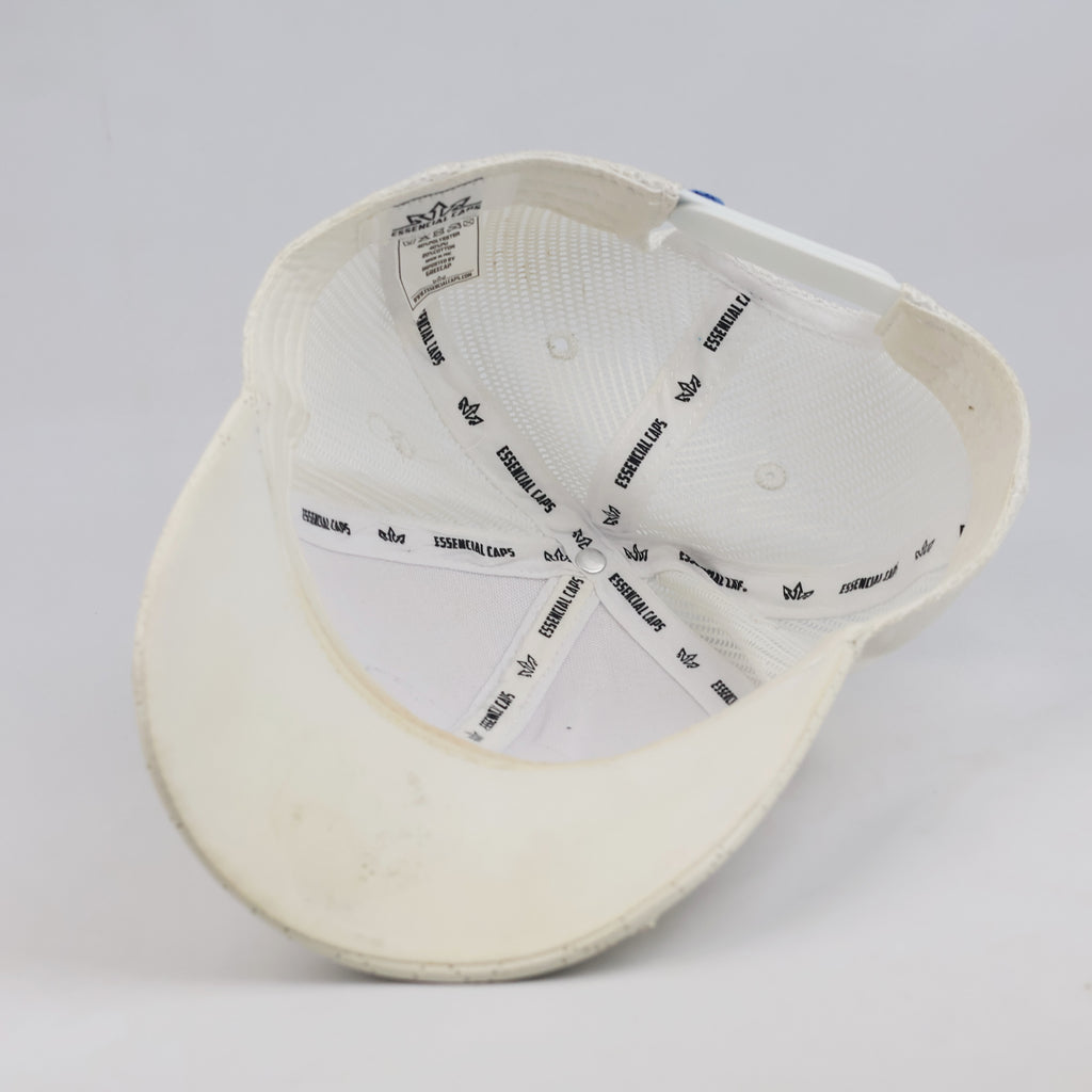 Thrifted Essencial Caps Crete Minotaur Quilted Off-White Trucker Hat