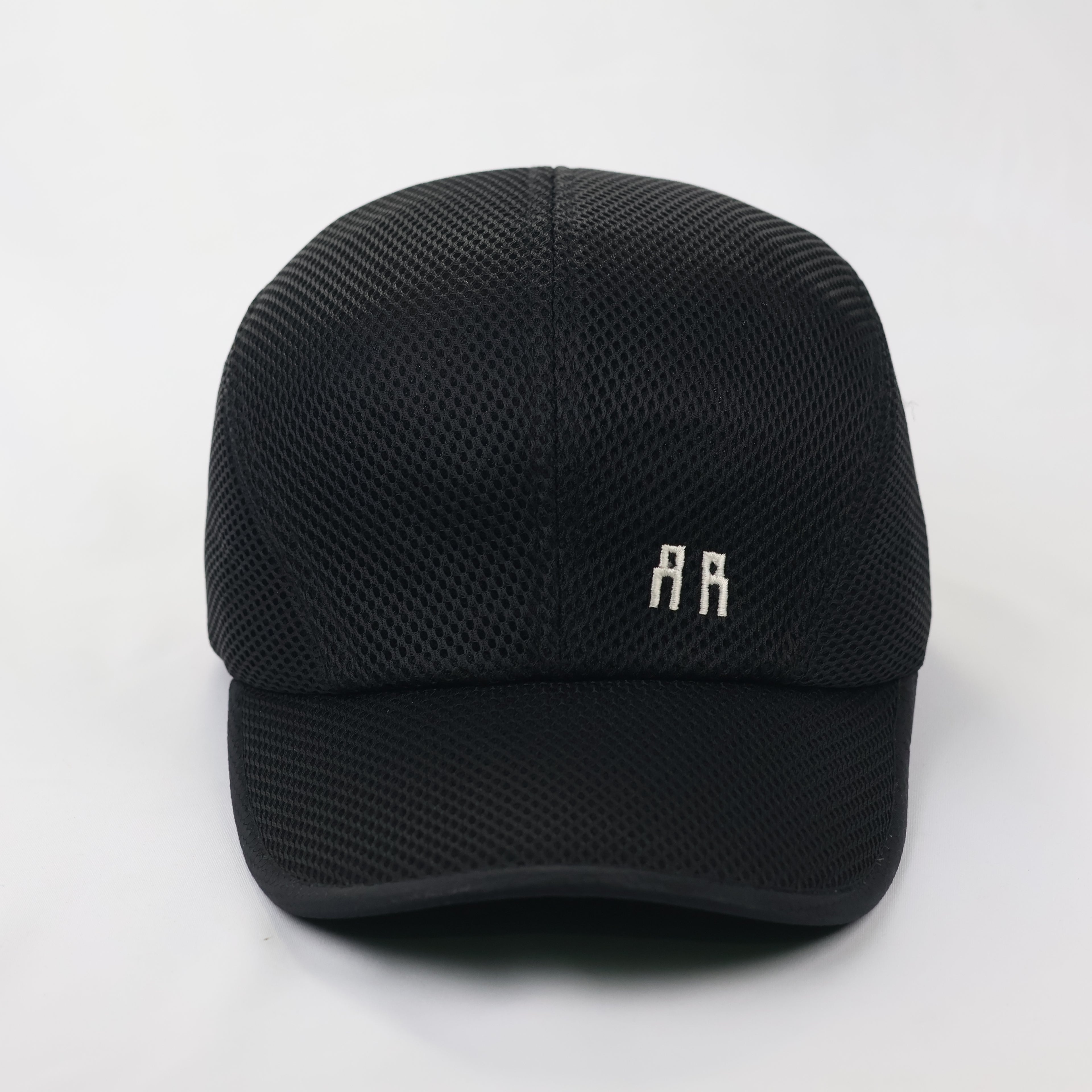 Vintage AA Sport Full Mesh Breathable Running Cap - All Black