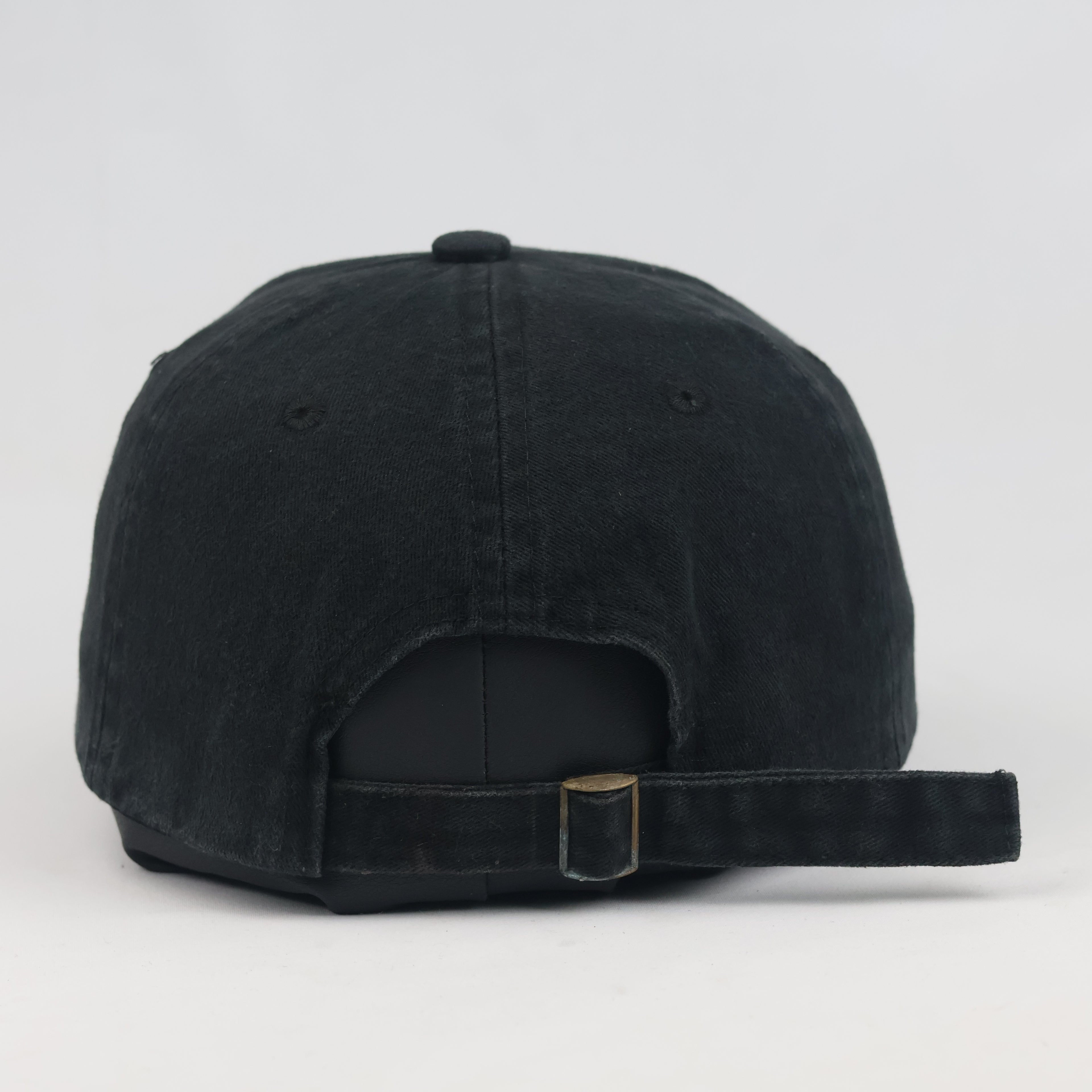 Thrifted Ardene Black Sunflower Strapback Cap | Cute Floral Baseball Hat
