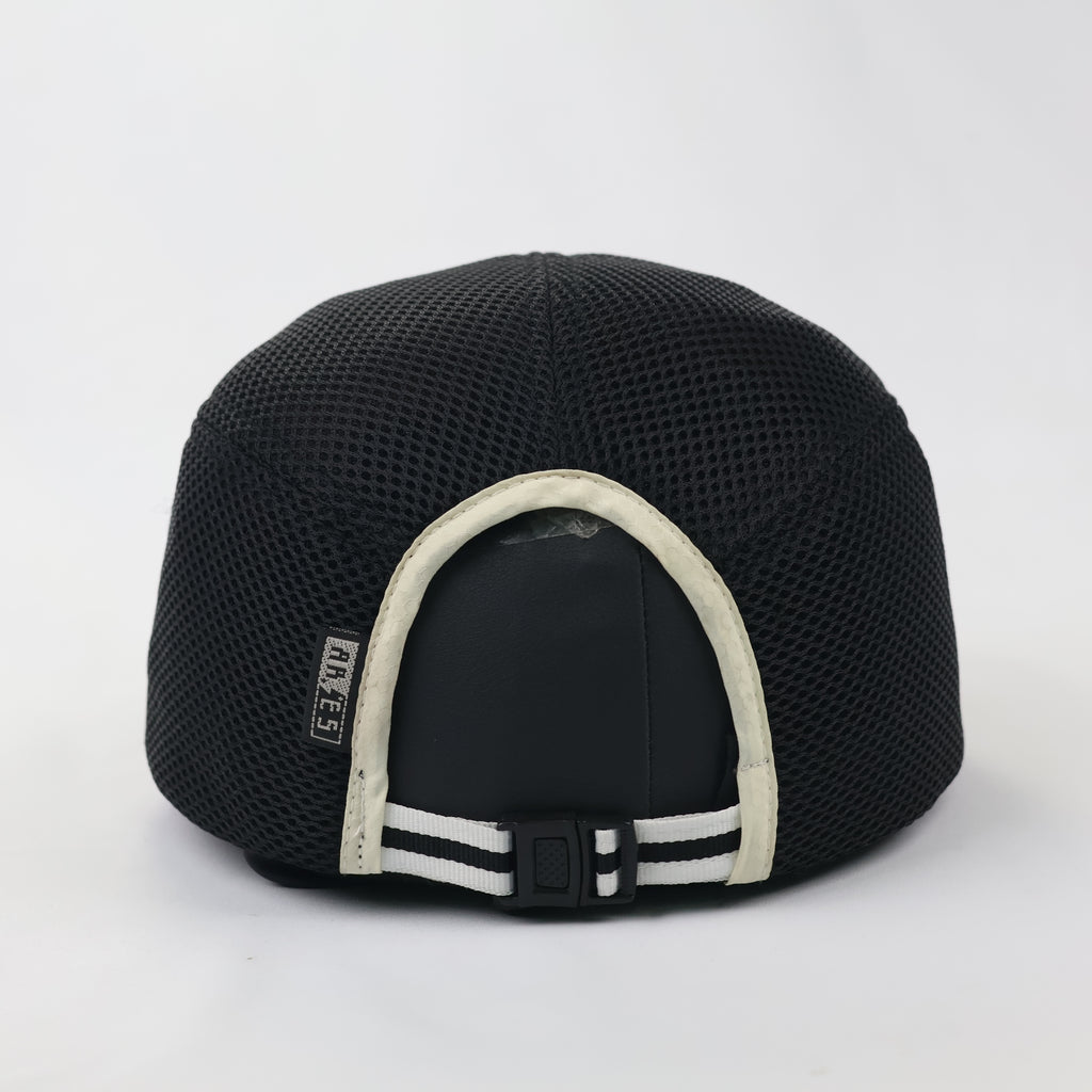 Vintage AA Sport Full Mesh Breathable Running Cap - All Black