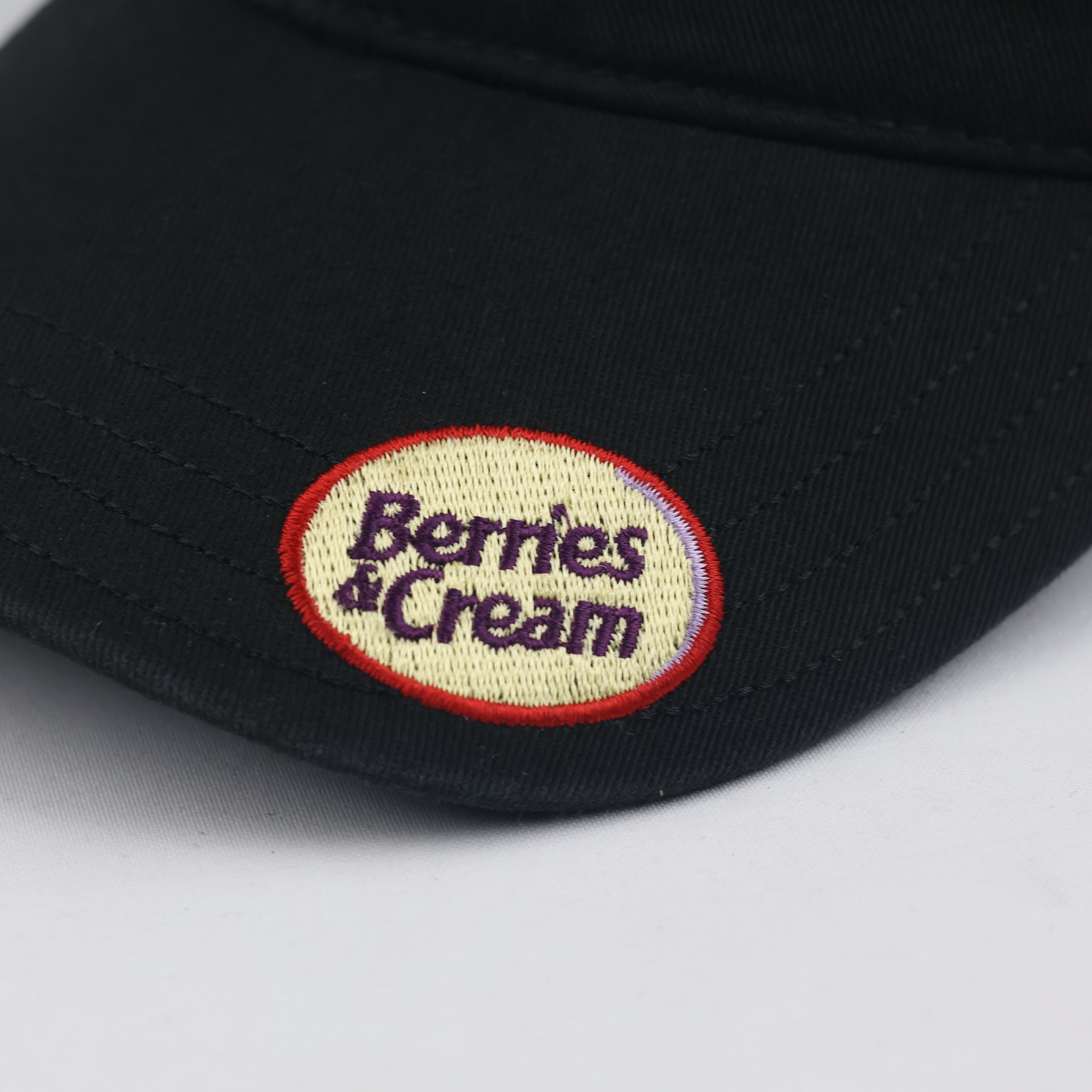 Thrifted Dr Pepper Berries & Cream Black Dad Hat | Embroidered Promo Cap