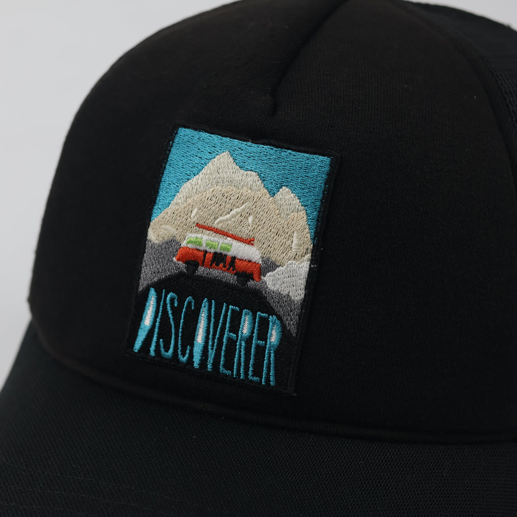 Discovery Expedition "Discoverer" Mesh Trucker Thrifted Hat - Black