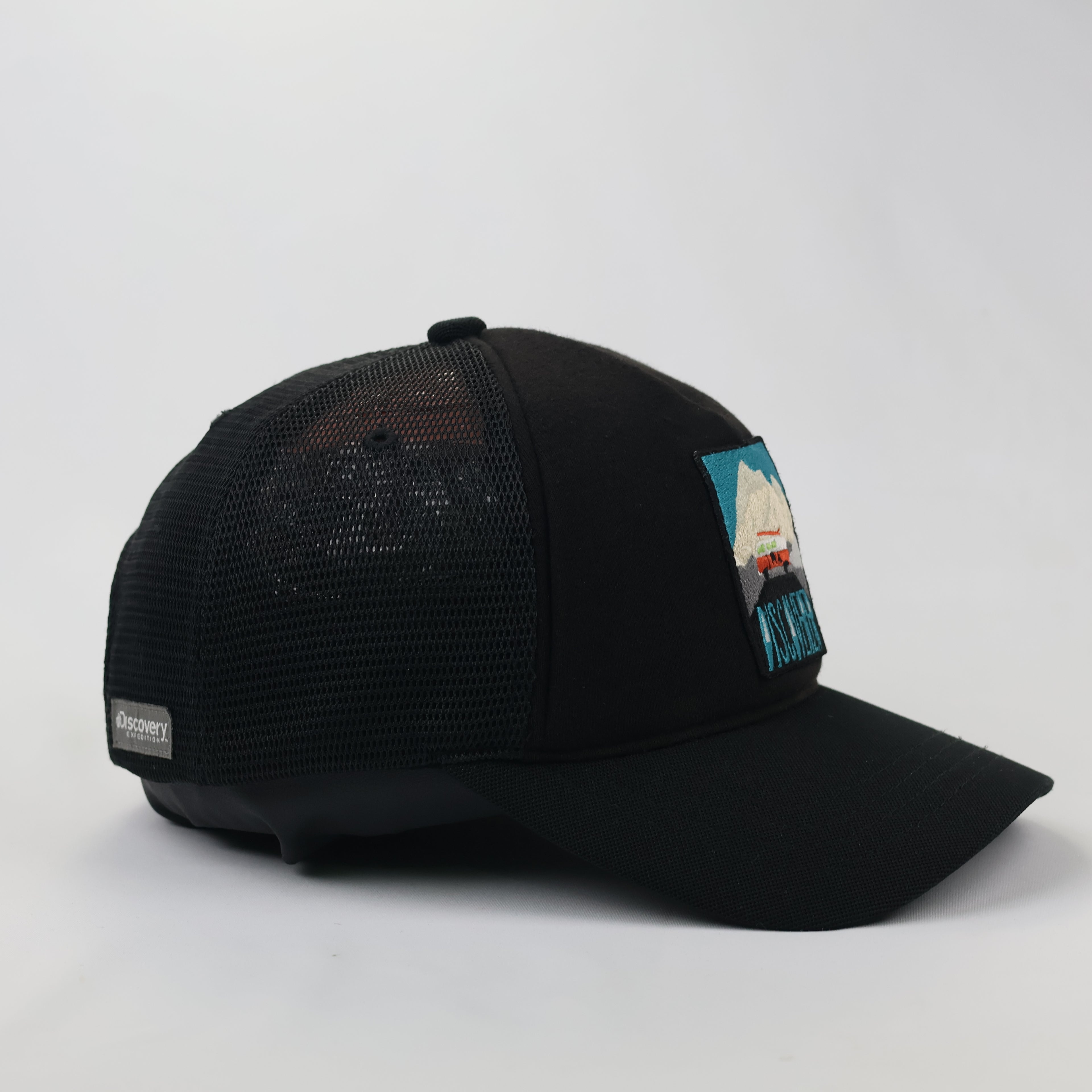 Discovery Expedition "Discoverer" Mesh Trucker Thrifted Hat - Black