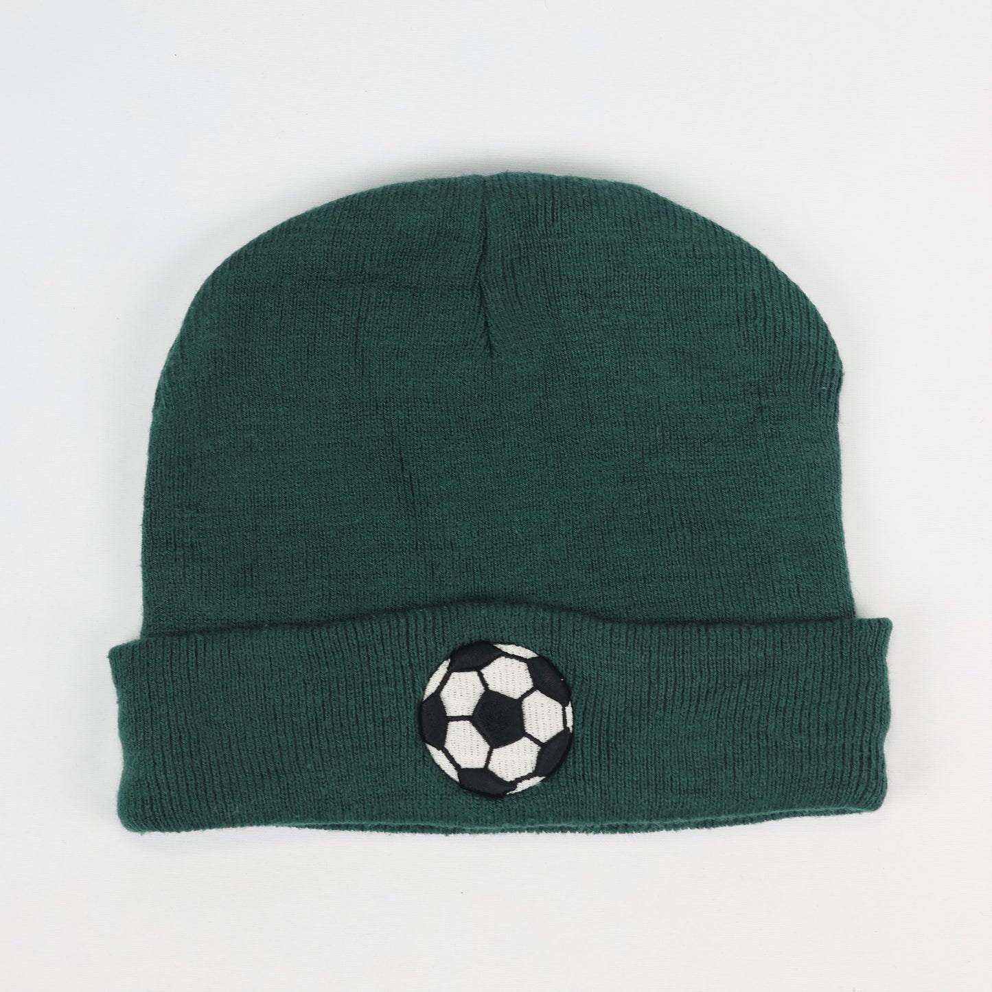 Soccer Play Embroidered Thrifted Knitted Beanie