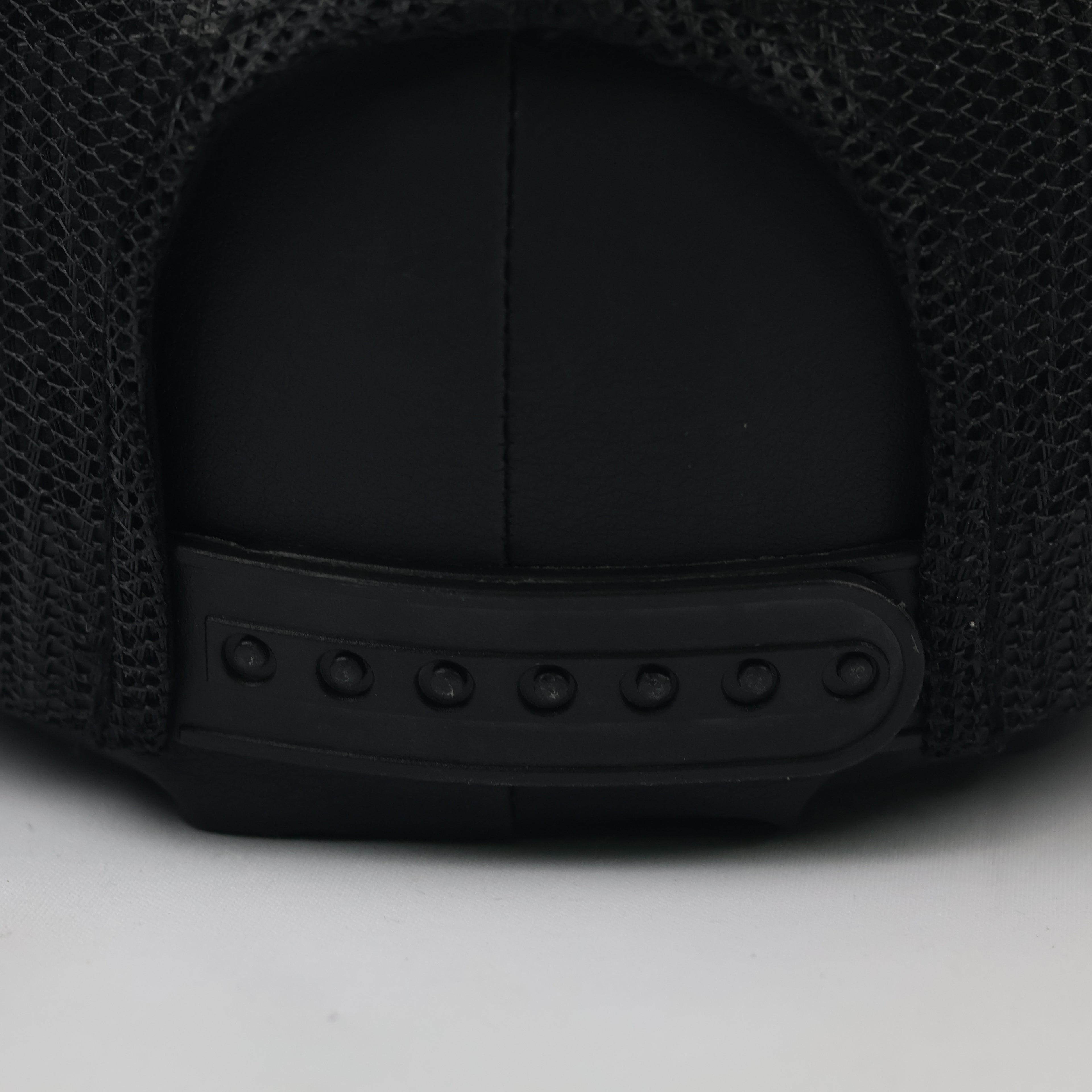 HOWN Korean Streetwear Blank Mesh Trucker Hat - Triple Black