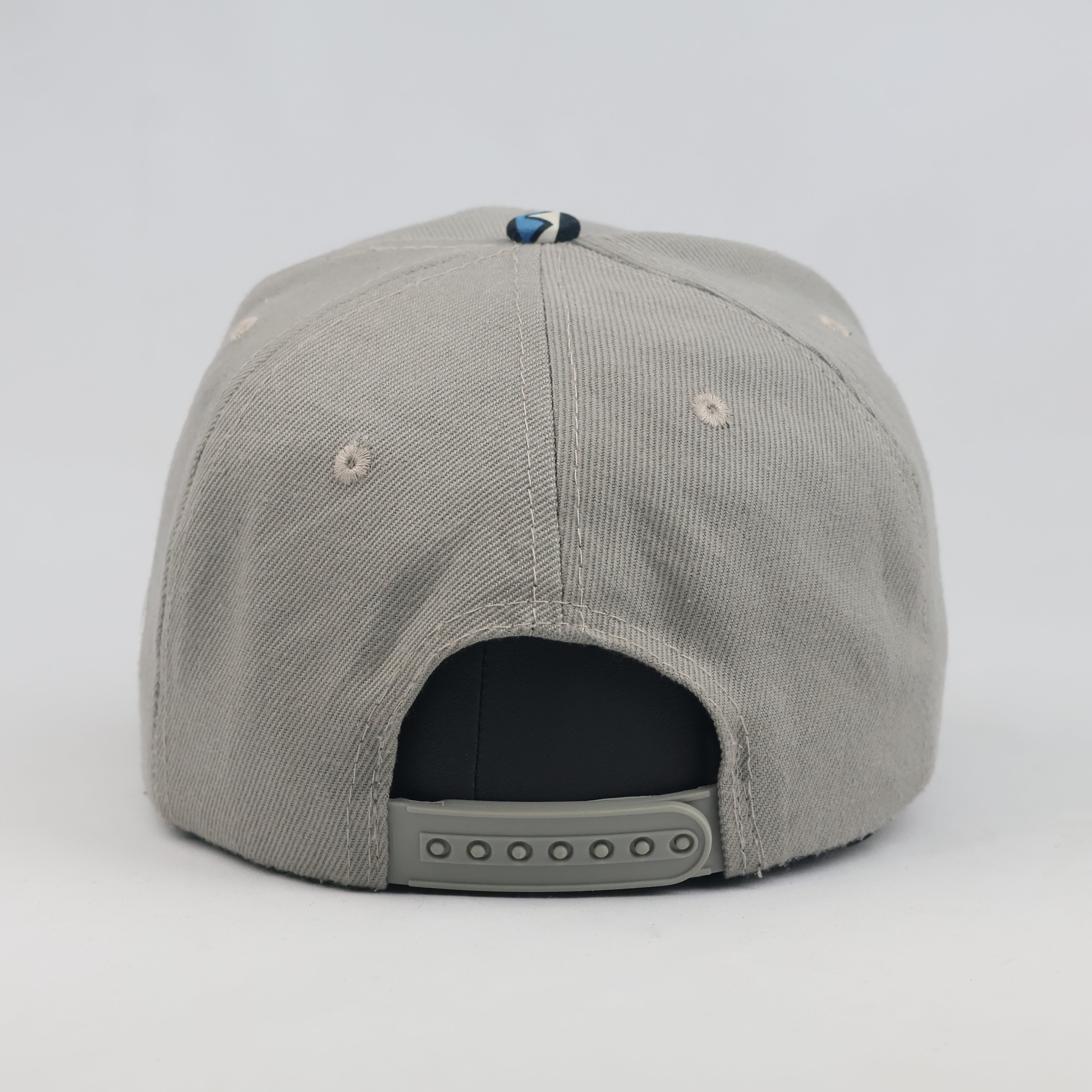 Thrifted Unkut Streetwear Snapback Hat | Grey with Multicolor Aztec Visor